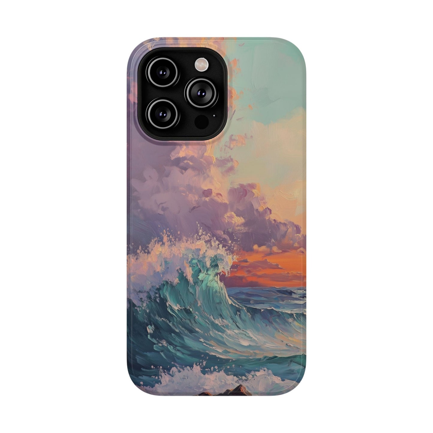 Ocean Sunset Waves Phone Case – MagSafe Compatible for iPhone & Samsung Galaxy