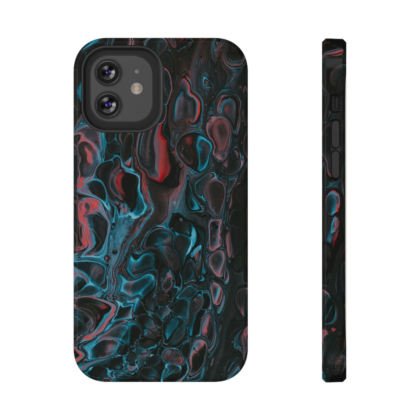Dark Abyss Iridescent Texture Phone Case – MagSafe Compatible for iPhone & Samsung Galaxy