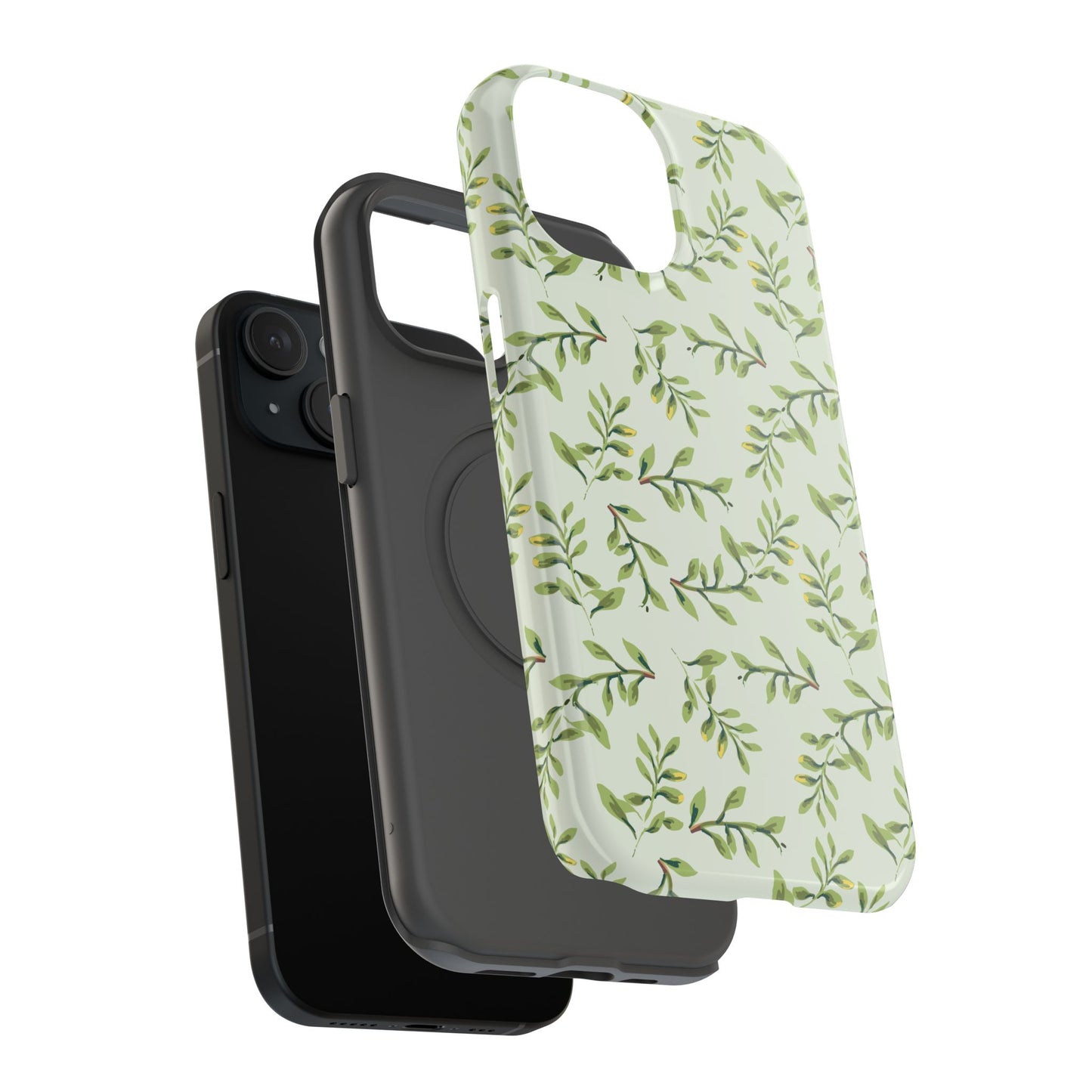 Olive Branch Botanical Phone Case – MagSafe Compatible for iPhone & Samsung Galaxy