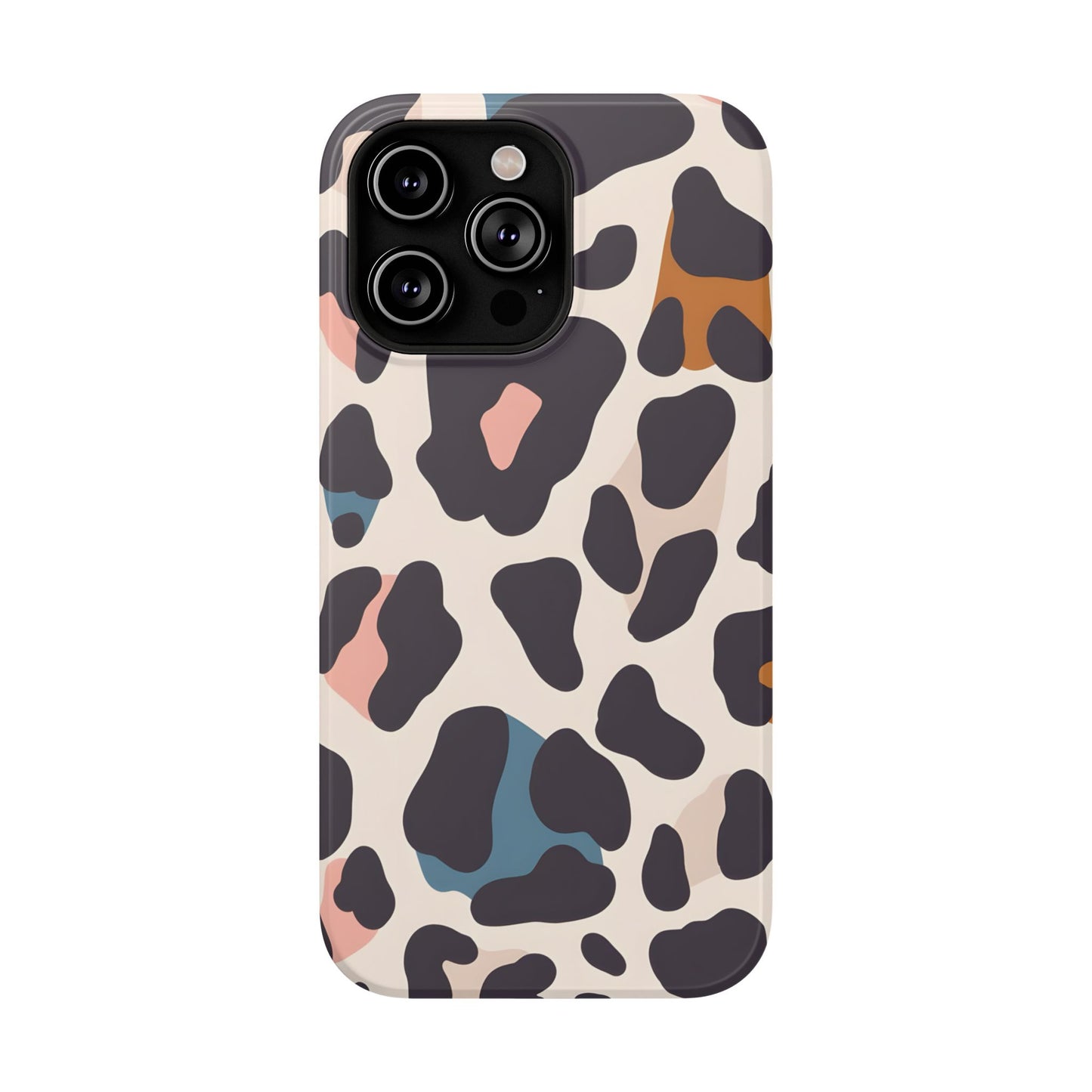 Modern Pastel Leopard Print Phone Case – MagSafe Compatible for iPhone & Samsung Galaxy