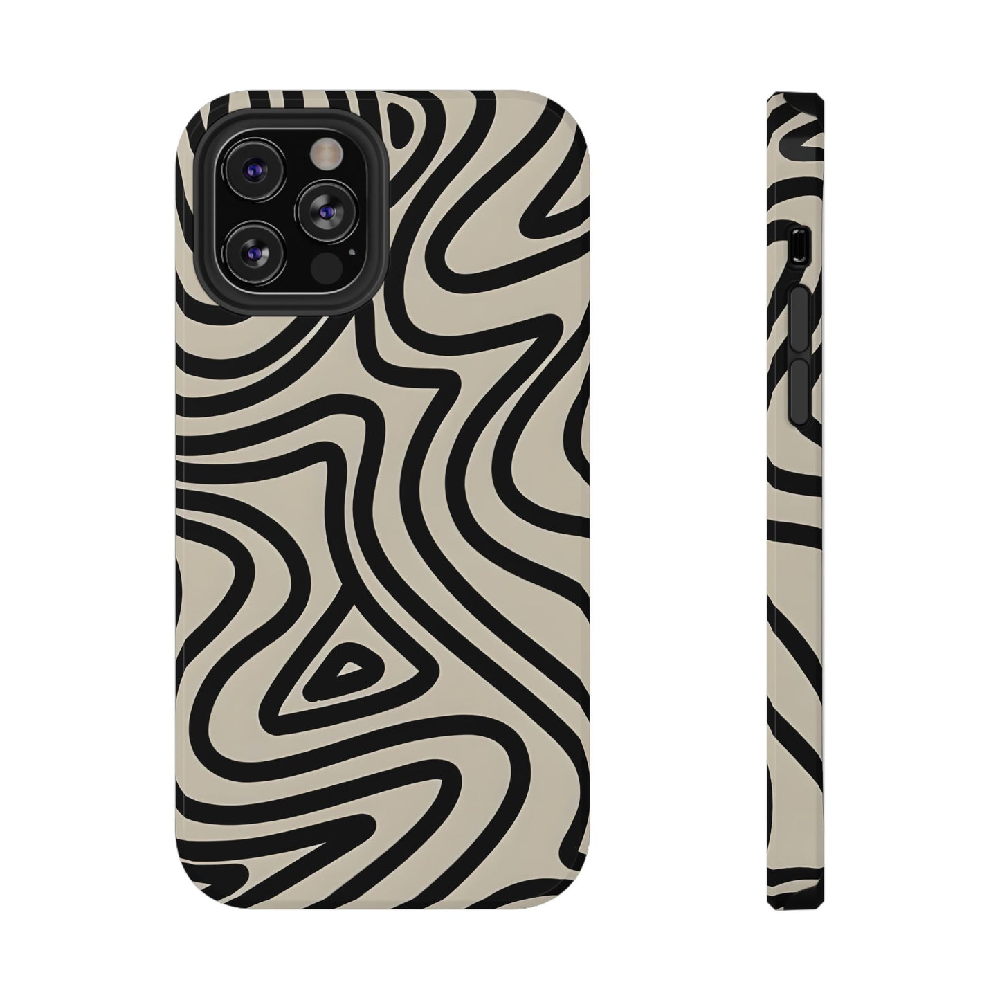 Abstract Maze Line Art Phone Case – MagSafe Compatible for iPhone & Samsung Galaxy