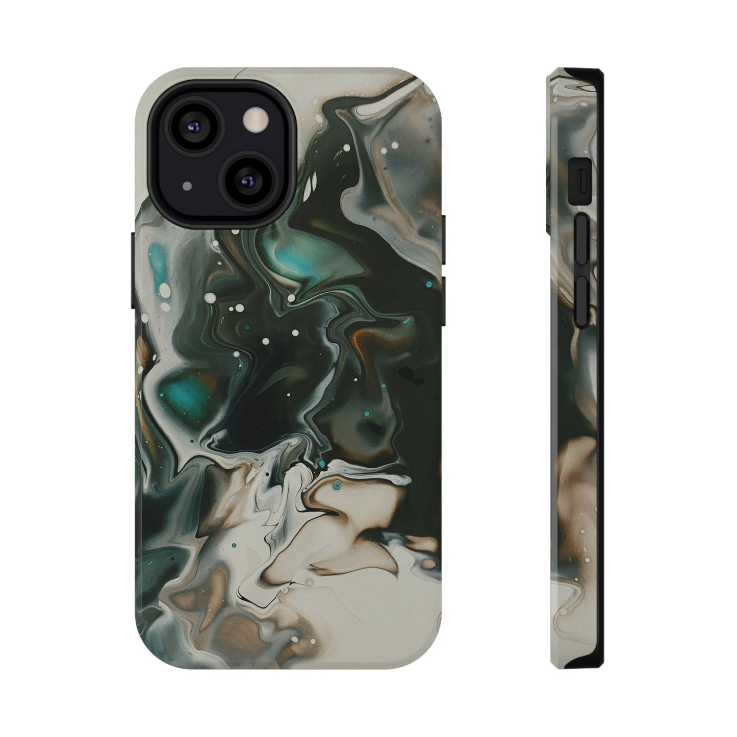 Terra Mist Earthtone Marble Phone Case – MagSafe Compatible for iPhone & Samsung Galaxy