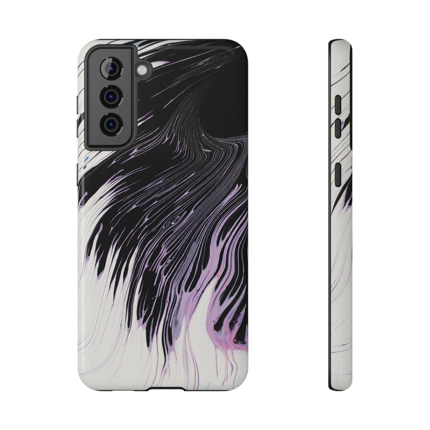 Waves of Ink Abstract Brush Phone Case – MagSafe Compatible for iPhone & Samsung Galaxy