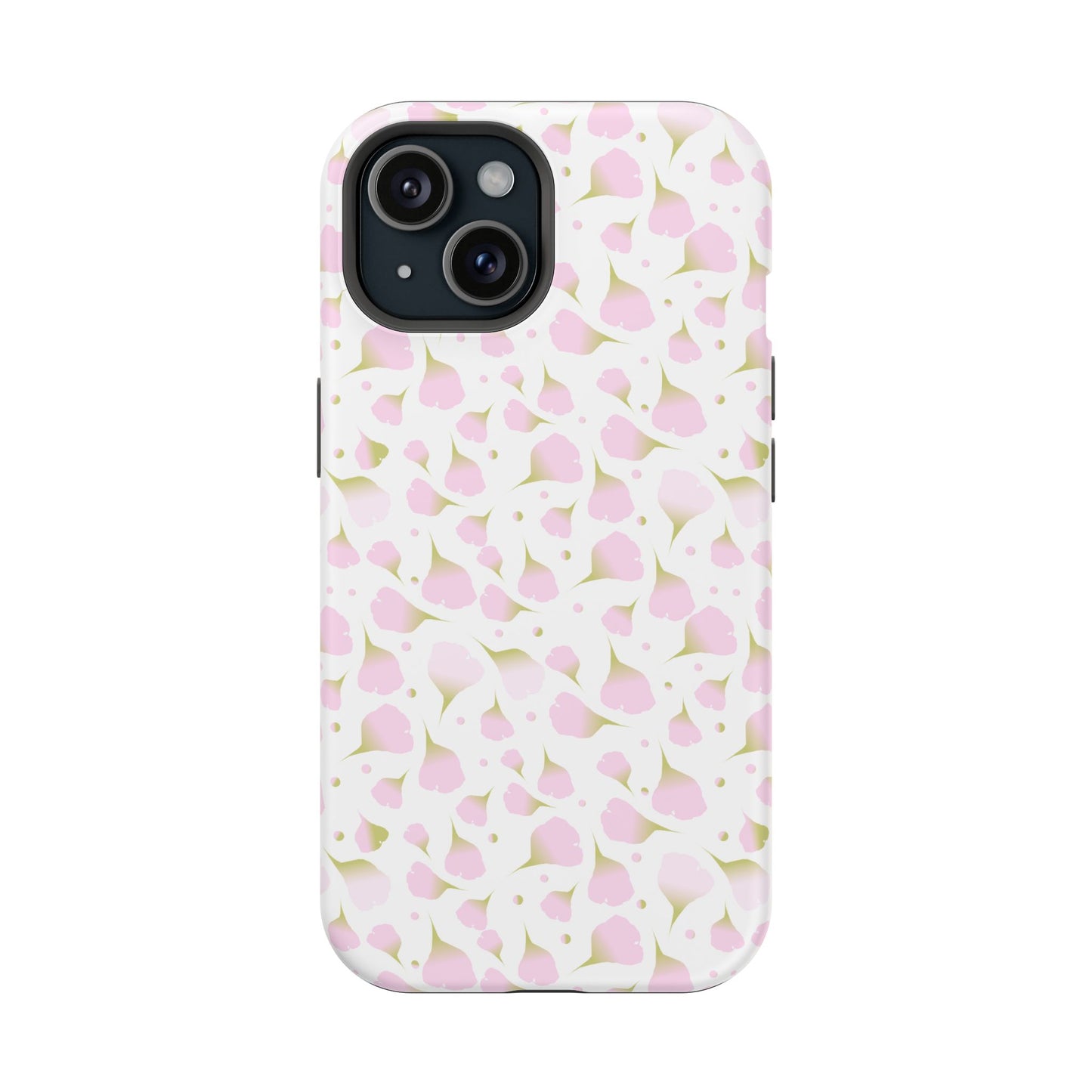 Soft Pink Petal Pattern Phone Case – MagSafe Compatible for iPhone & Samsung Galaxy