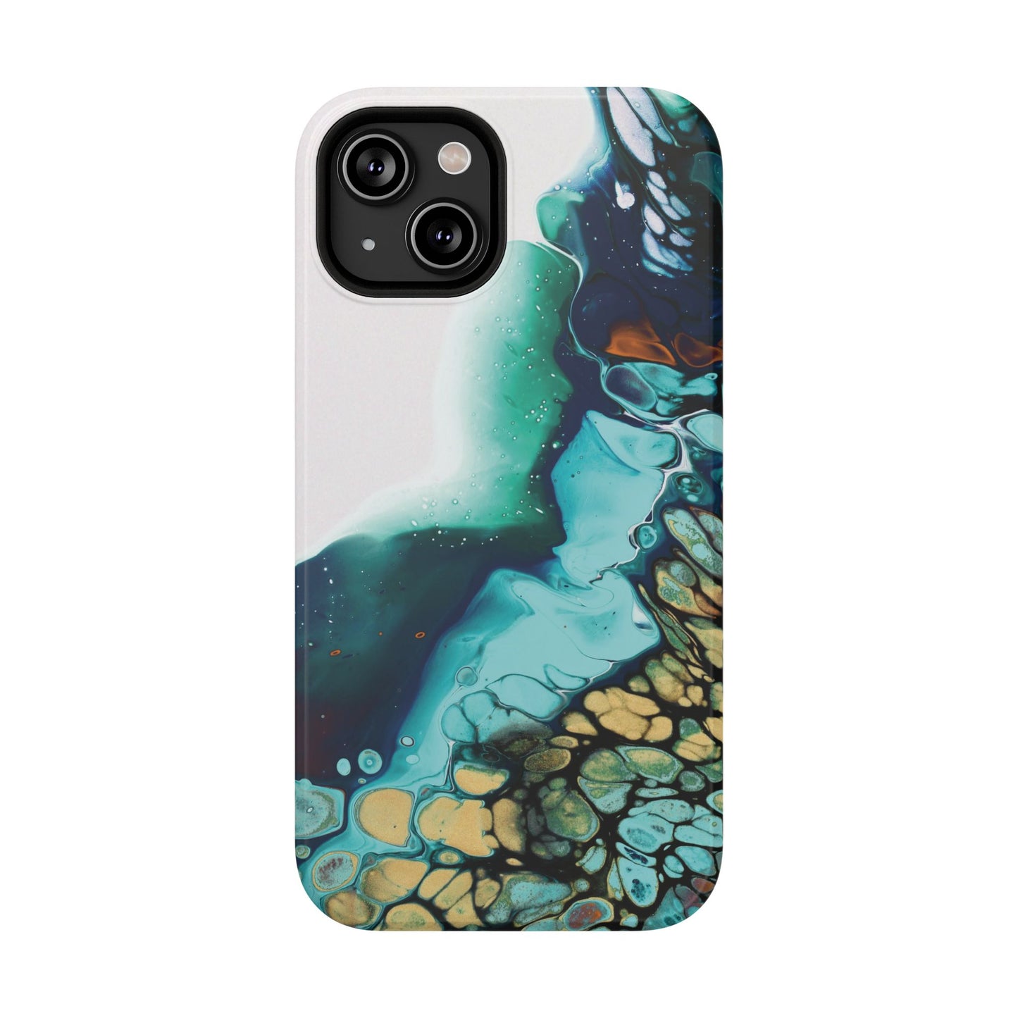 Ocean Reef Abstract Flow Phone Case – MagSafe Compatible for iPhone & Samsung Galaxy