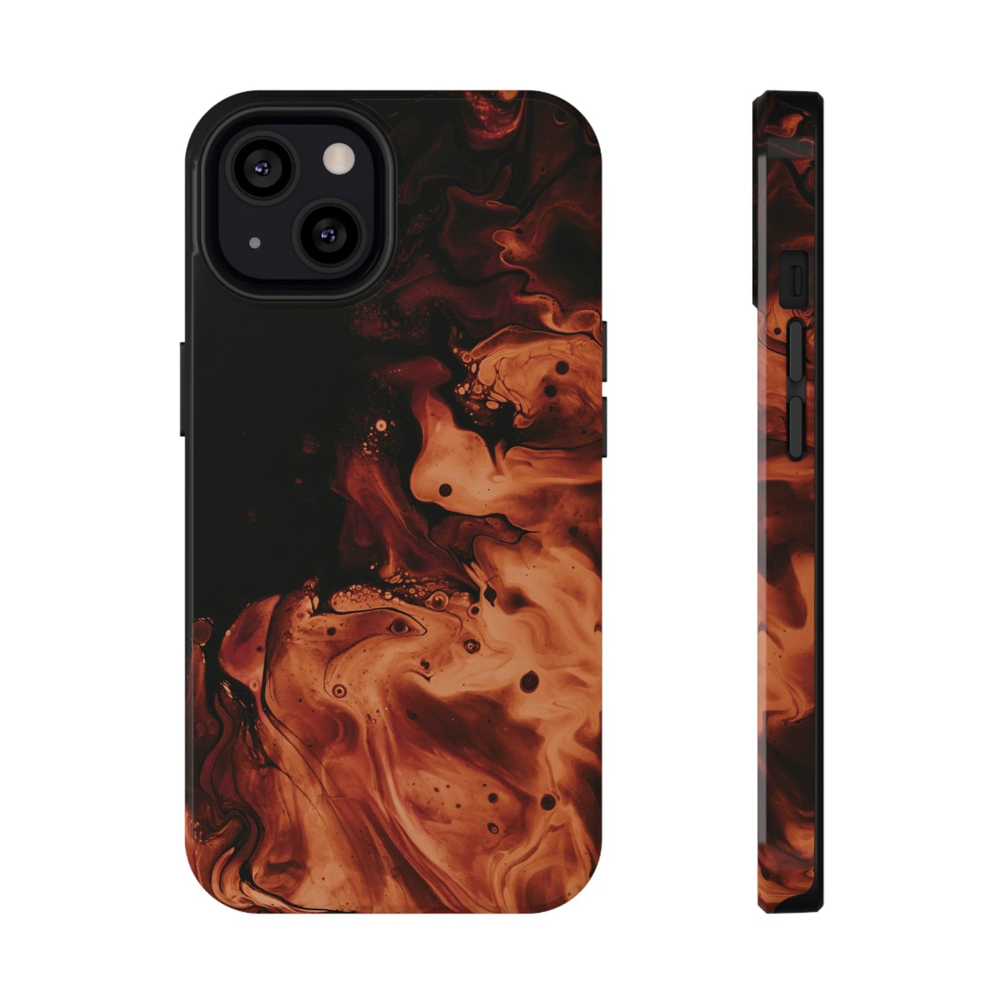 Molten Lava Abstract Art Phone Case – MagSafe Compatible for iPhone & Samsung Galaxy