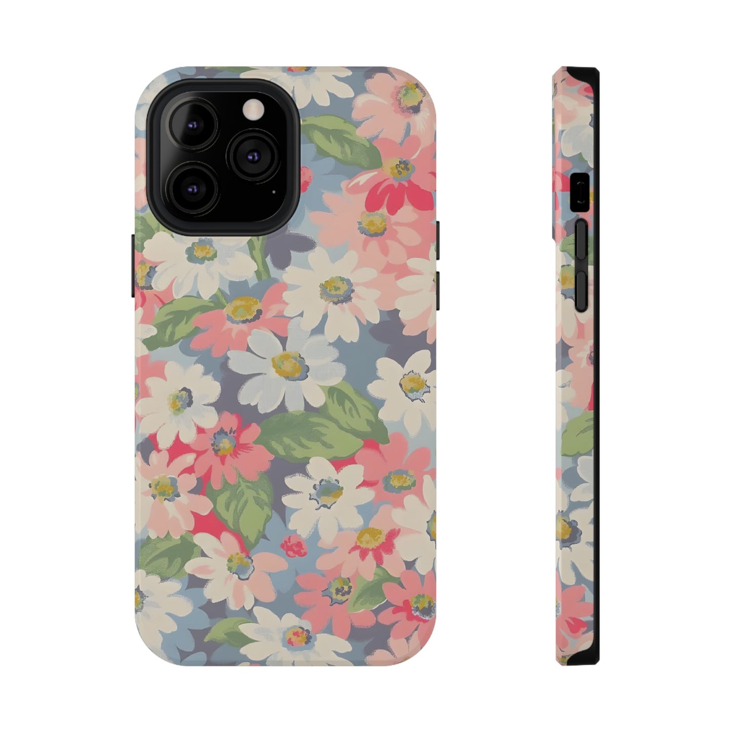 Vintage Floral Daisy Phone Case – MagSafe Compatible for iPhone & Samsung Galaxy