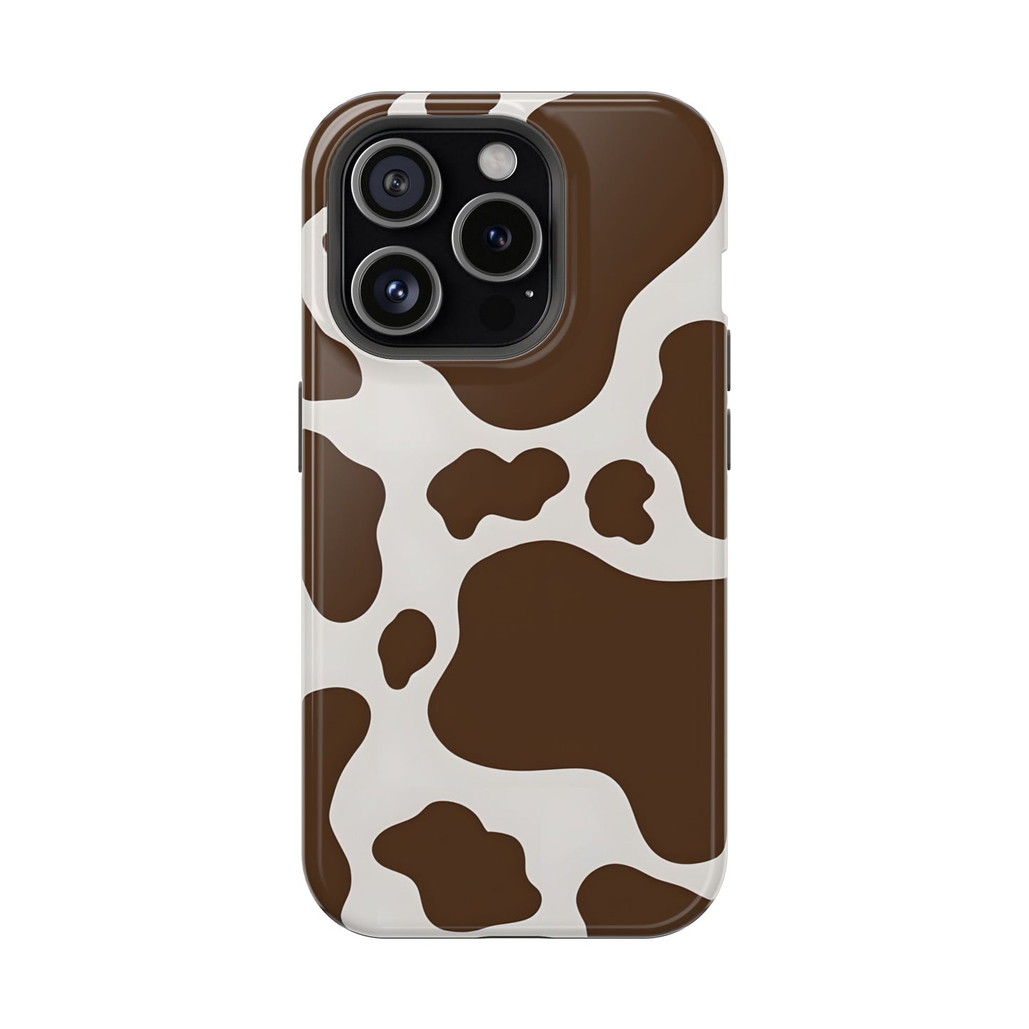 Brown Cow Print Phone Case – MagSafe Compatible for iPhone & Samsung Galaxy