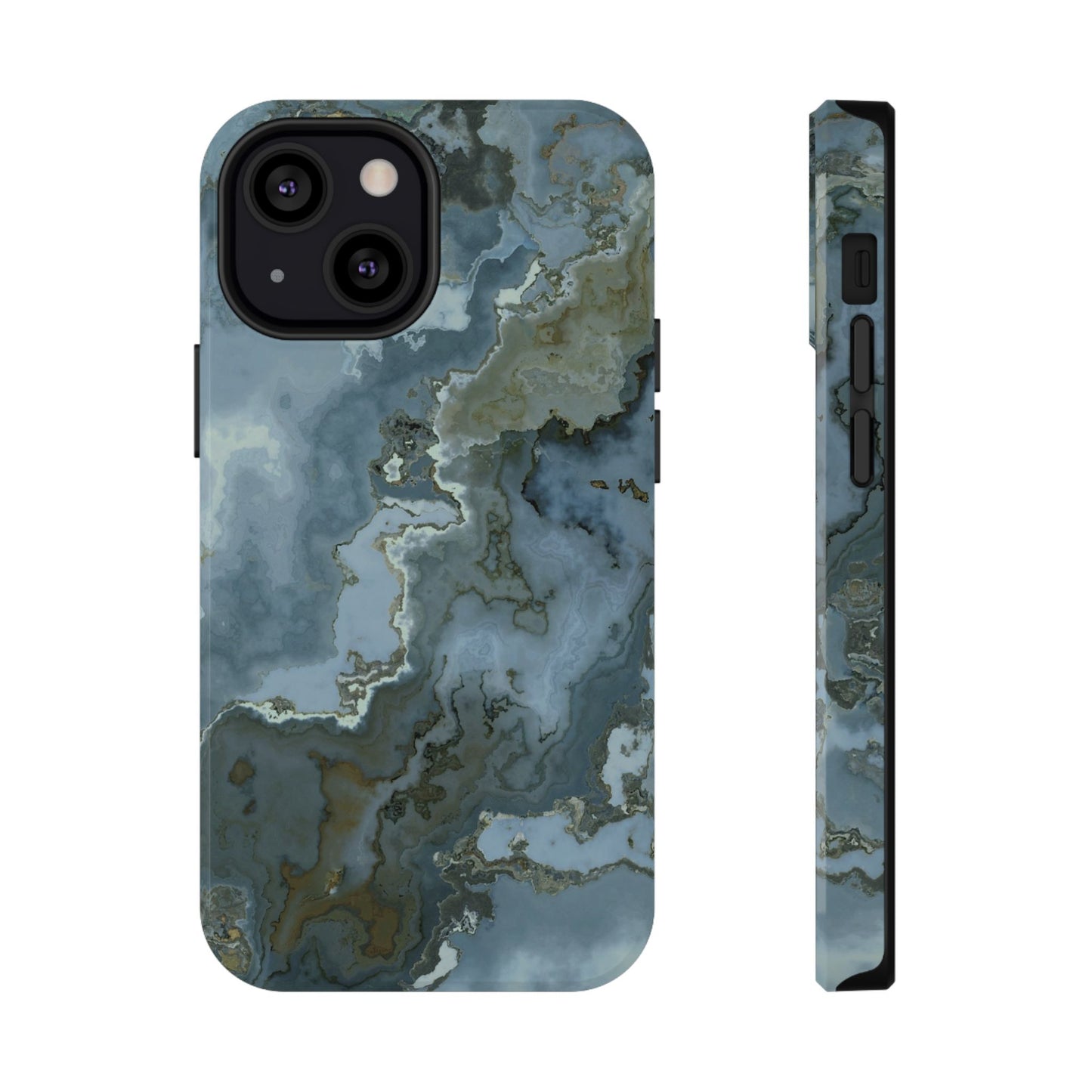 Oceanic Agate Marble Phone Case – MagSafe Compatible for iPhone & Samsung Galaxy