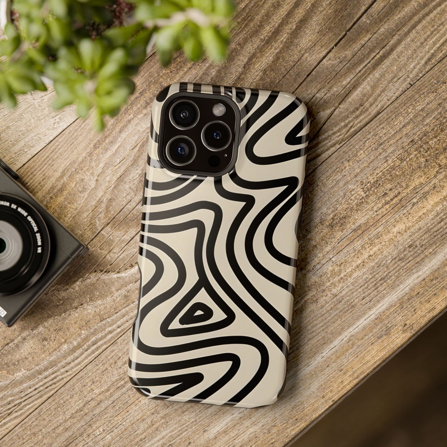 Abstract Maze Line Art Phone Case – MagSafe Compatible for iPhone & Samsung Galaxy