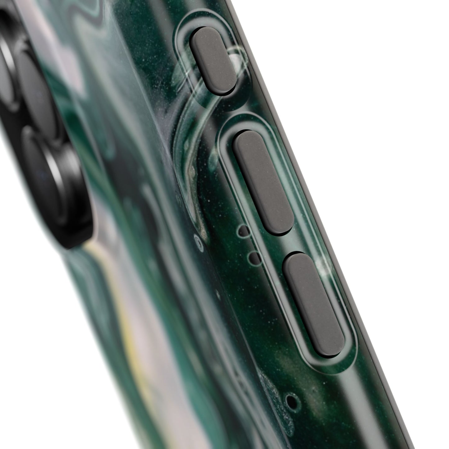 Mystic Forest Marble Swirl Phone Case – MagSafe Compatible for iPhone & Samsung Galaxy