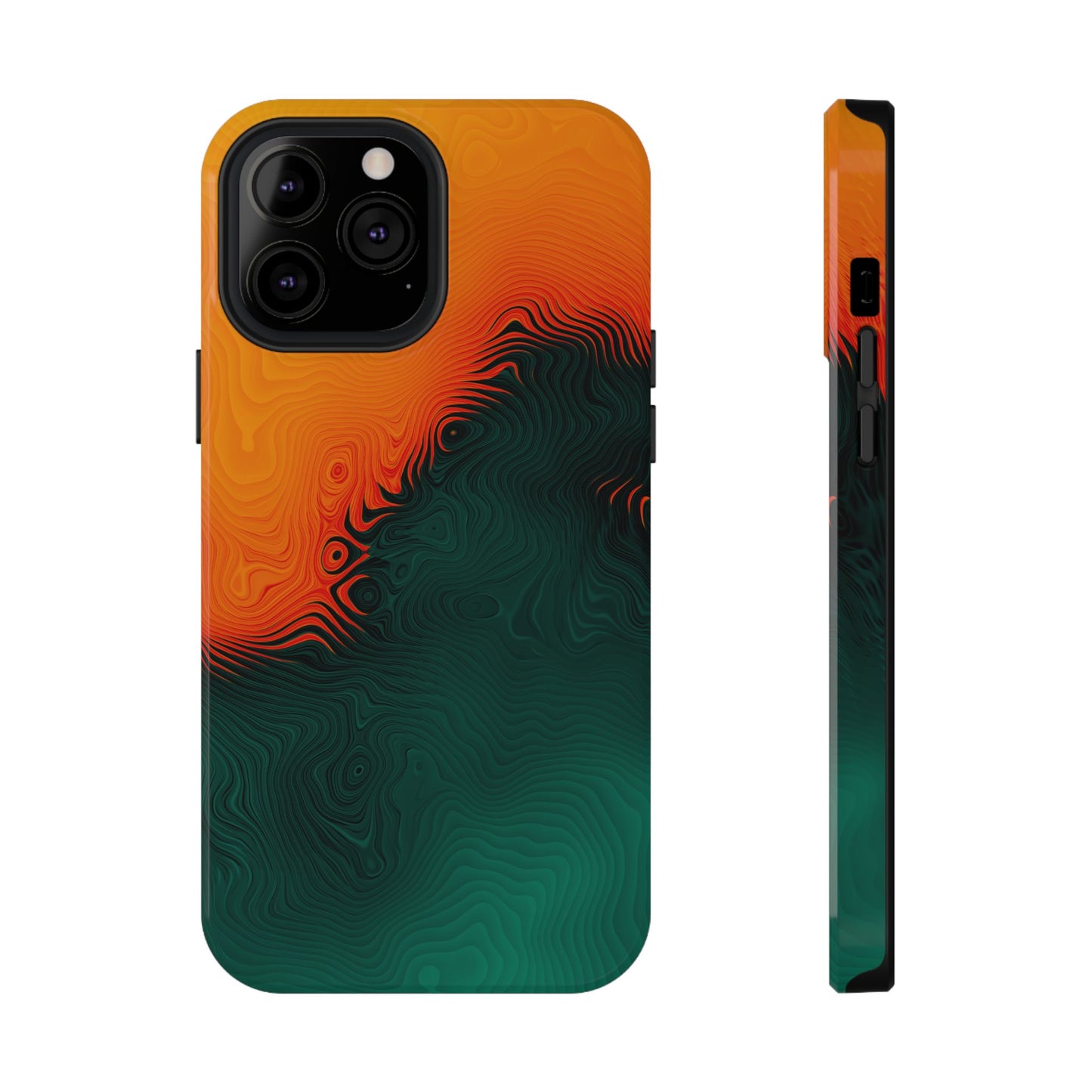 Topographic Heatwave Phone Case – MagSafe Compatible for iPhone & Samsung Galaxy