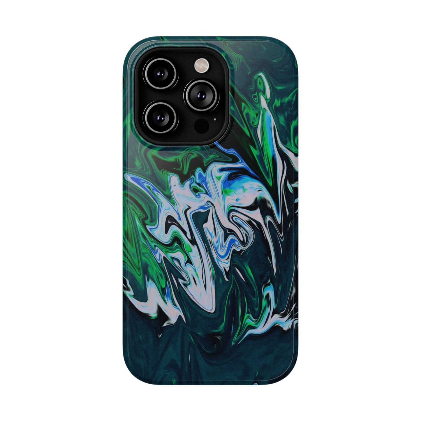 Prismatic Holographic Swirl Phone Case – MagSafe Compatible for iPhone & Samsung Galaxy