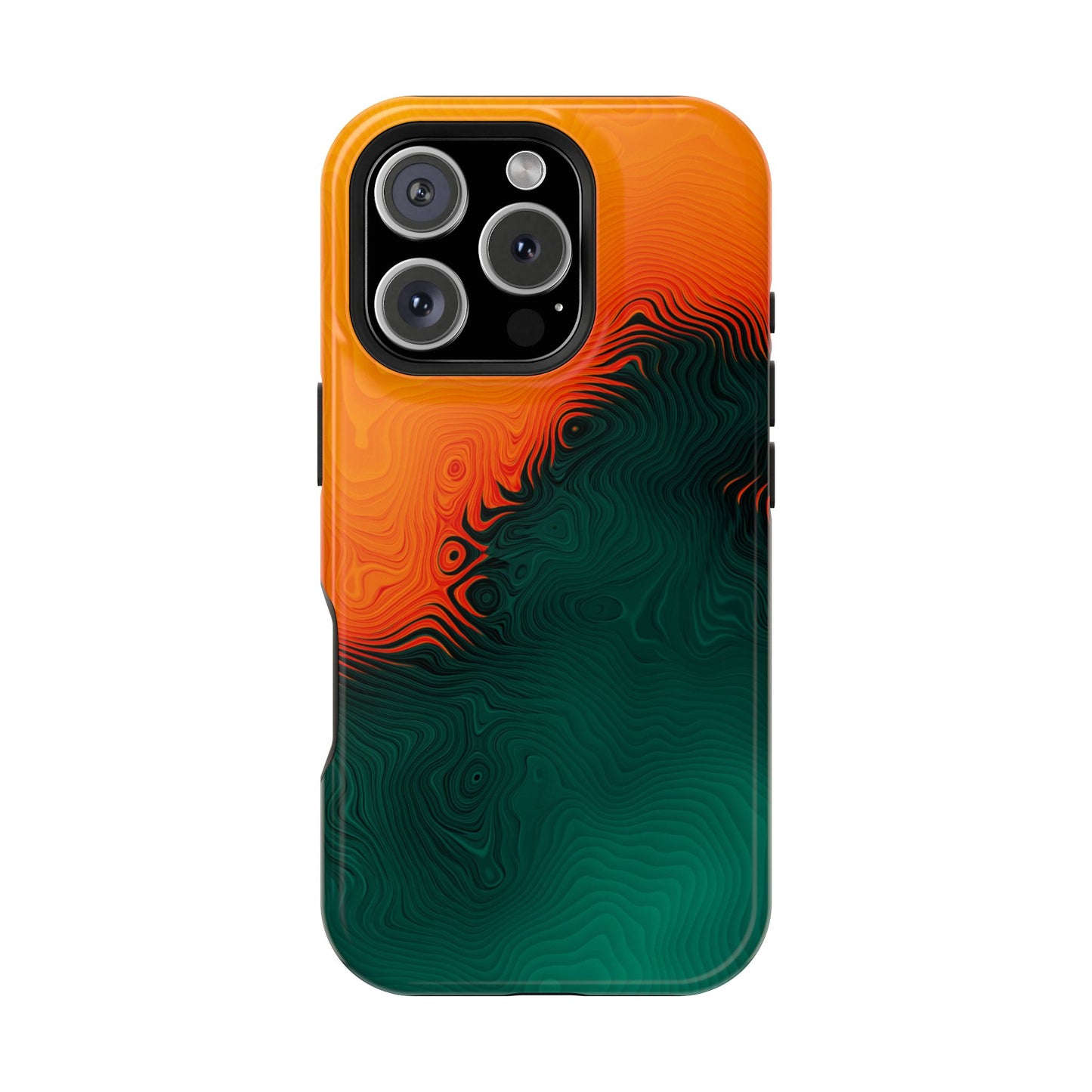 Topographic Heatwave Phone Case – MagSafe Compatible for iPhone & Samsung Galaxy