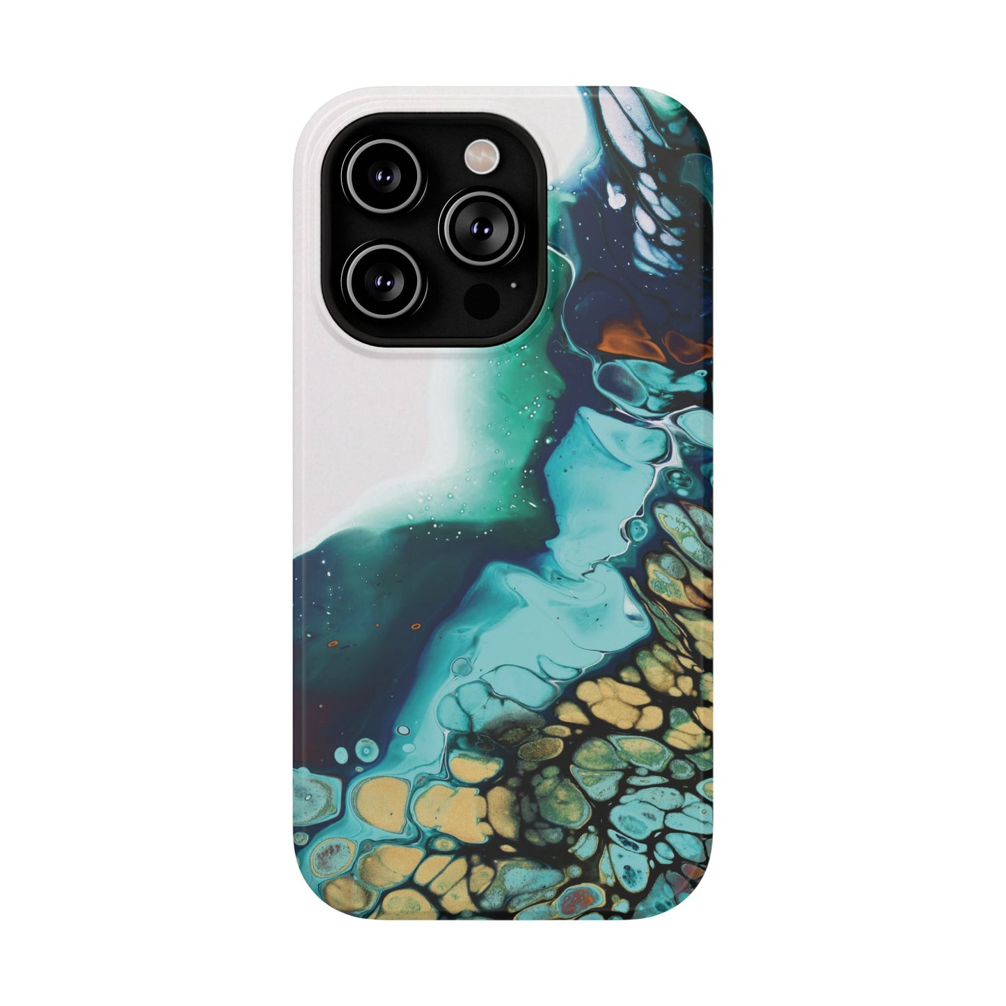 Ocean Reef Abstract Flow Phone Case – MagSafe Compatible for iPhone & Samsung Galaxy