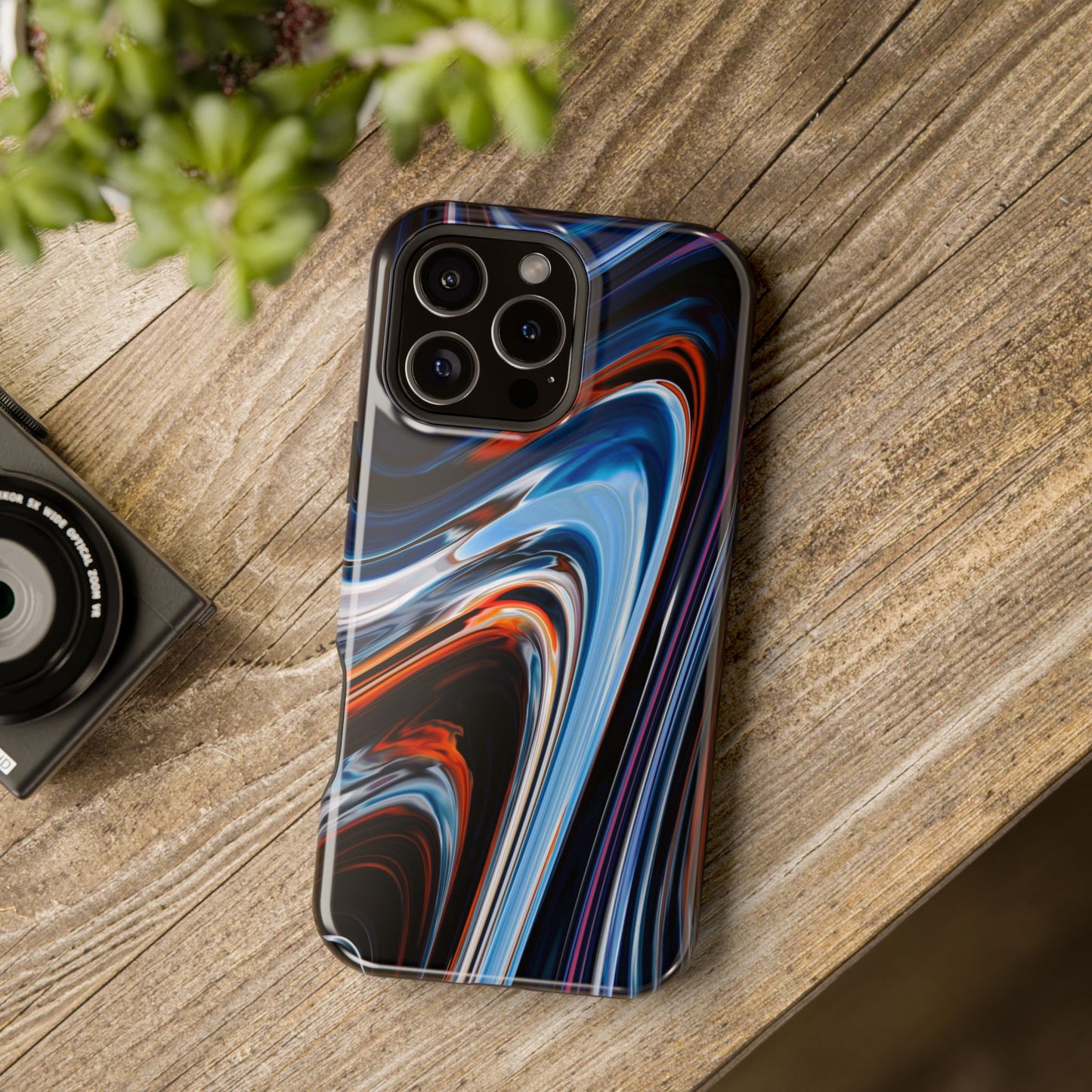 Vibrant Swirl Energy Phone Case – MagSafe Compatible for iPhone & Samsung Galaxy