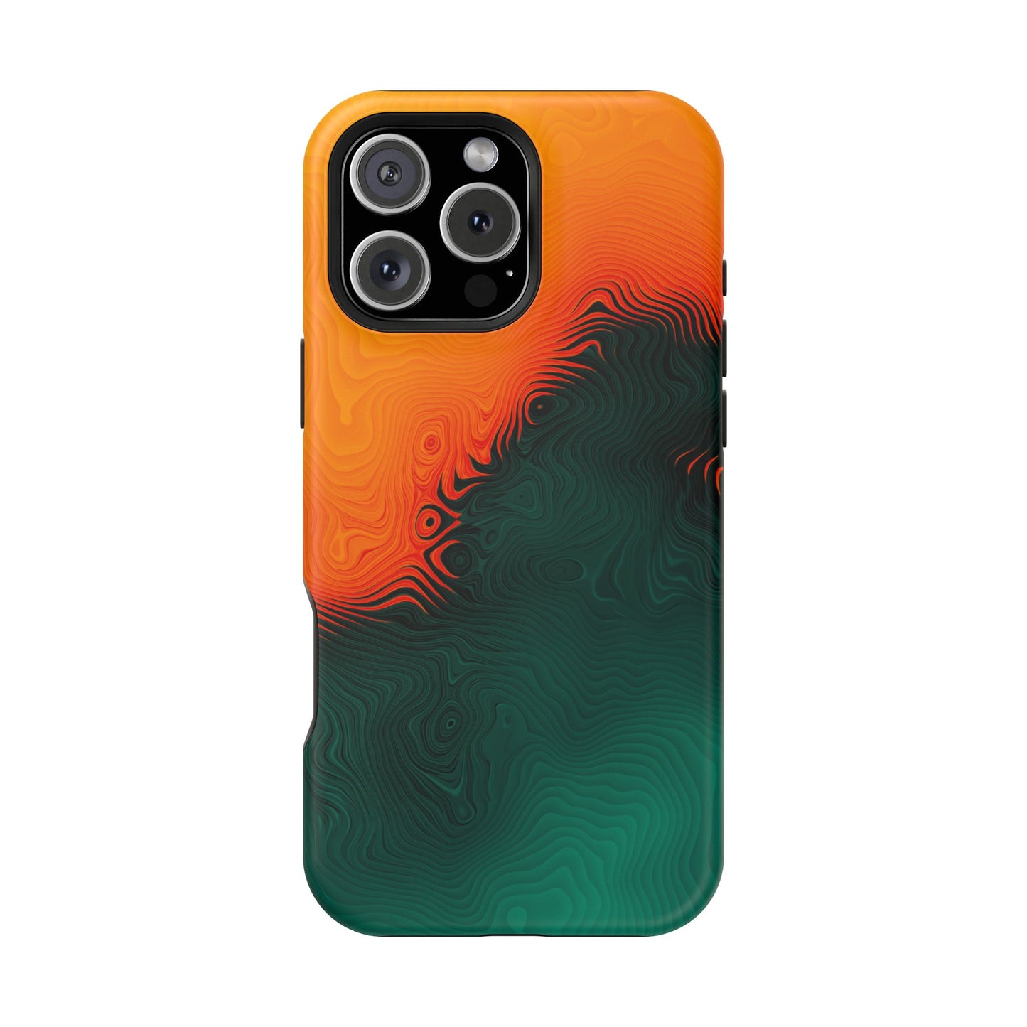 Topographic Heatwave Phone Case – MagSafe Compatible for iPhone & Samsung Galaxy
