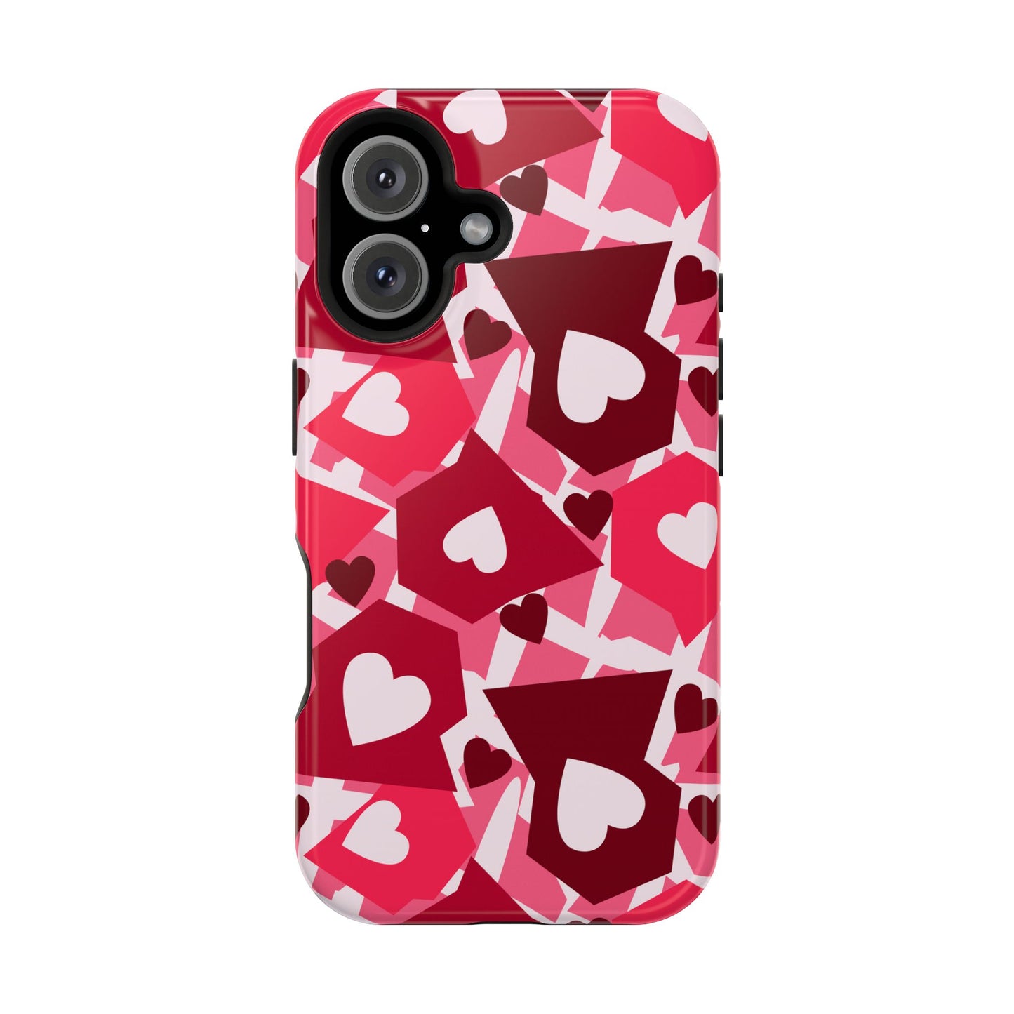 Pink Social Love Icons Phone Case – MagSafe Compatible for iPhone & Samsung Galaxy