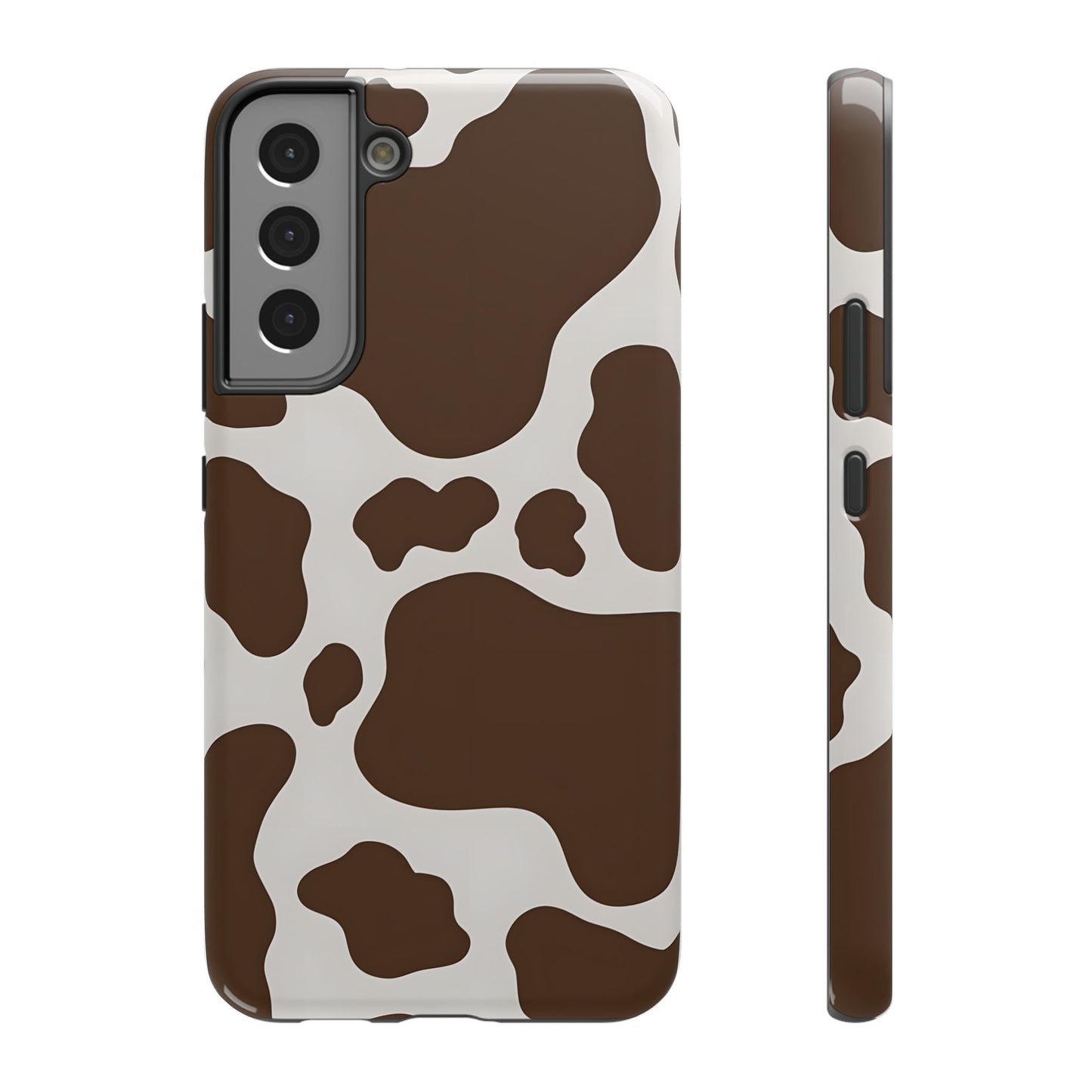 Brown Cow Print Phone Case – MagSafe Compatible for iPhone & Samsung Galaxy