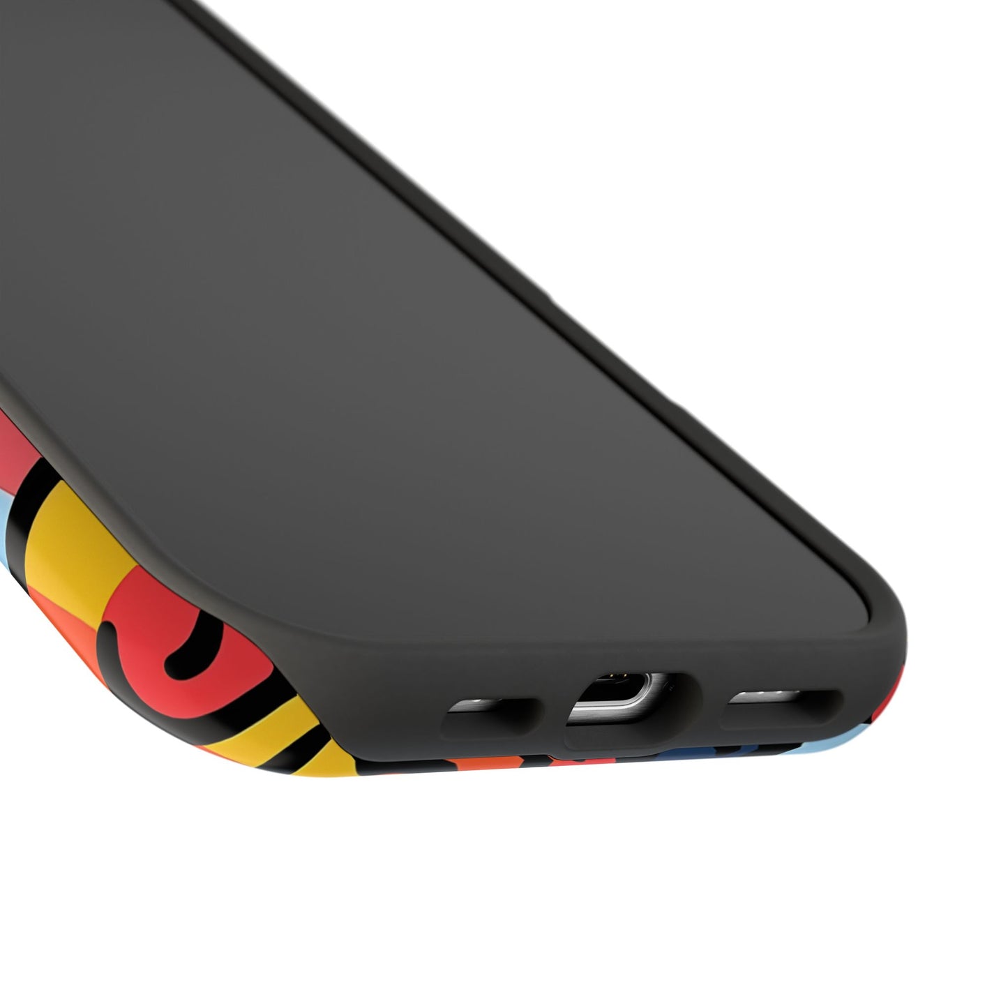 Bold Abstract Doodle Phone Case – MagSafe Compatible for iPhone & Samsung Galaxy