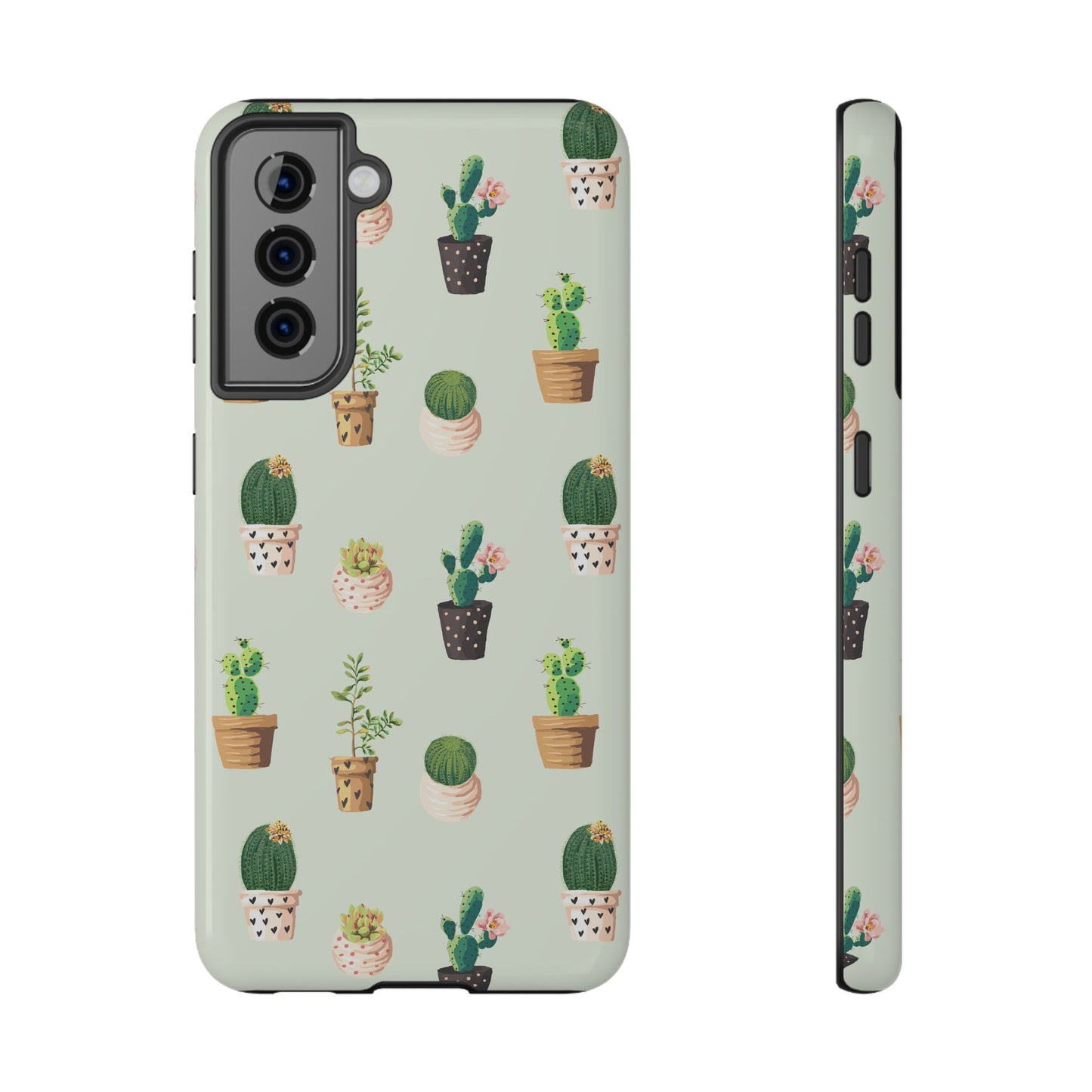 Desert Bloom Cactus Phone Case – Cute Succulent Print, MagSafe Compatible for iPhone & Samsung Galaxy