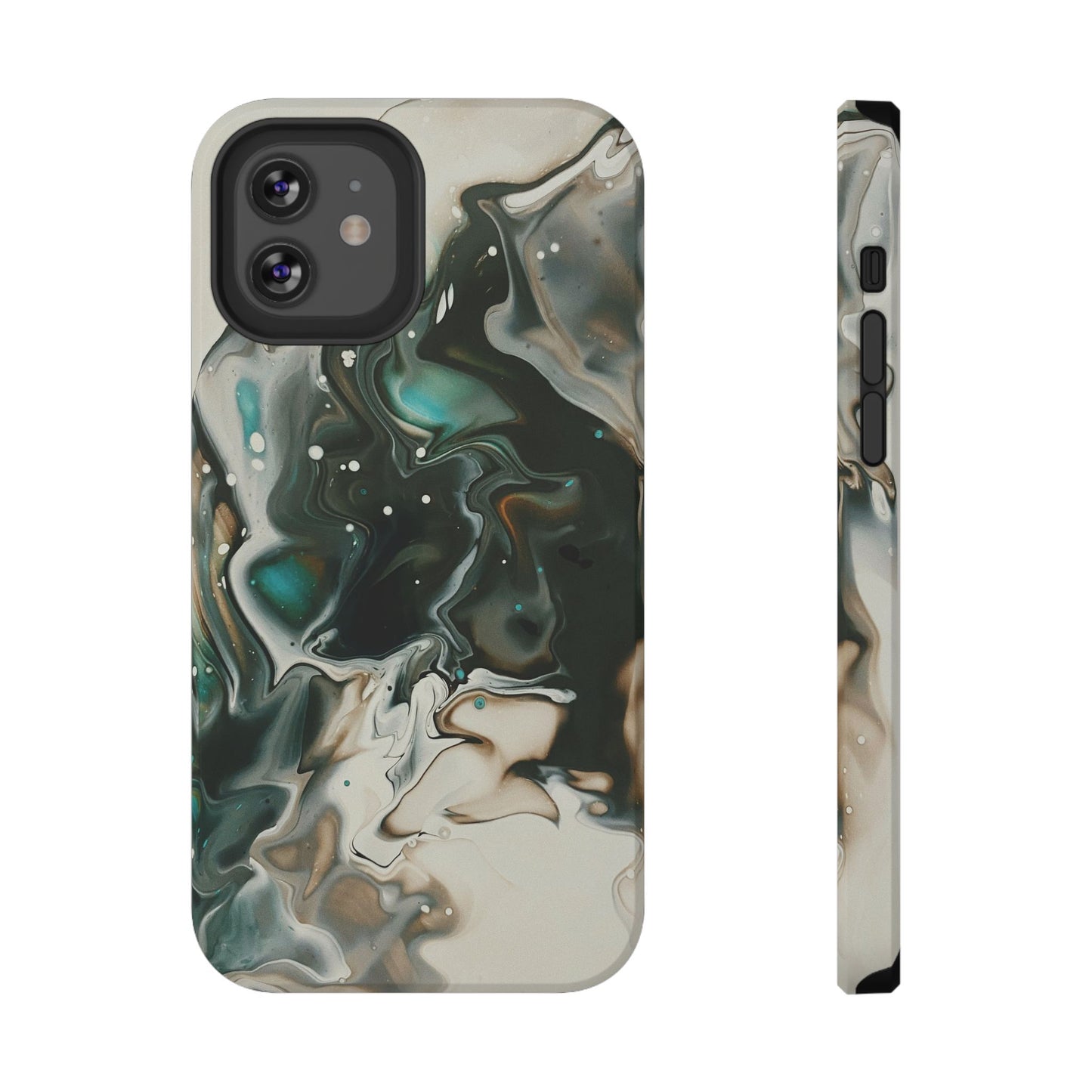 Terra Mist Earthtone Marble Phone Case – MagSafe Compatible for iPhone & Samsung Galaxy
