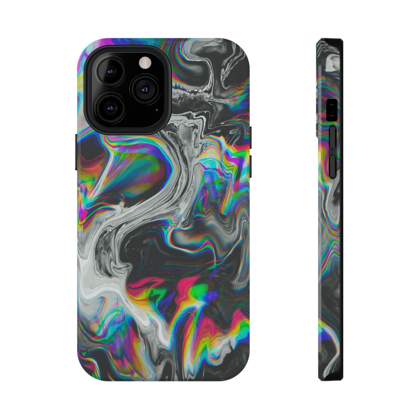 Holographic Swirl Phone Case – MagSafe Compatible for iPhone & Samsung Galaxy