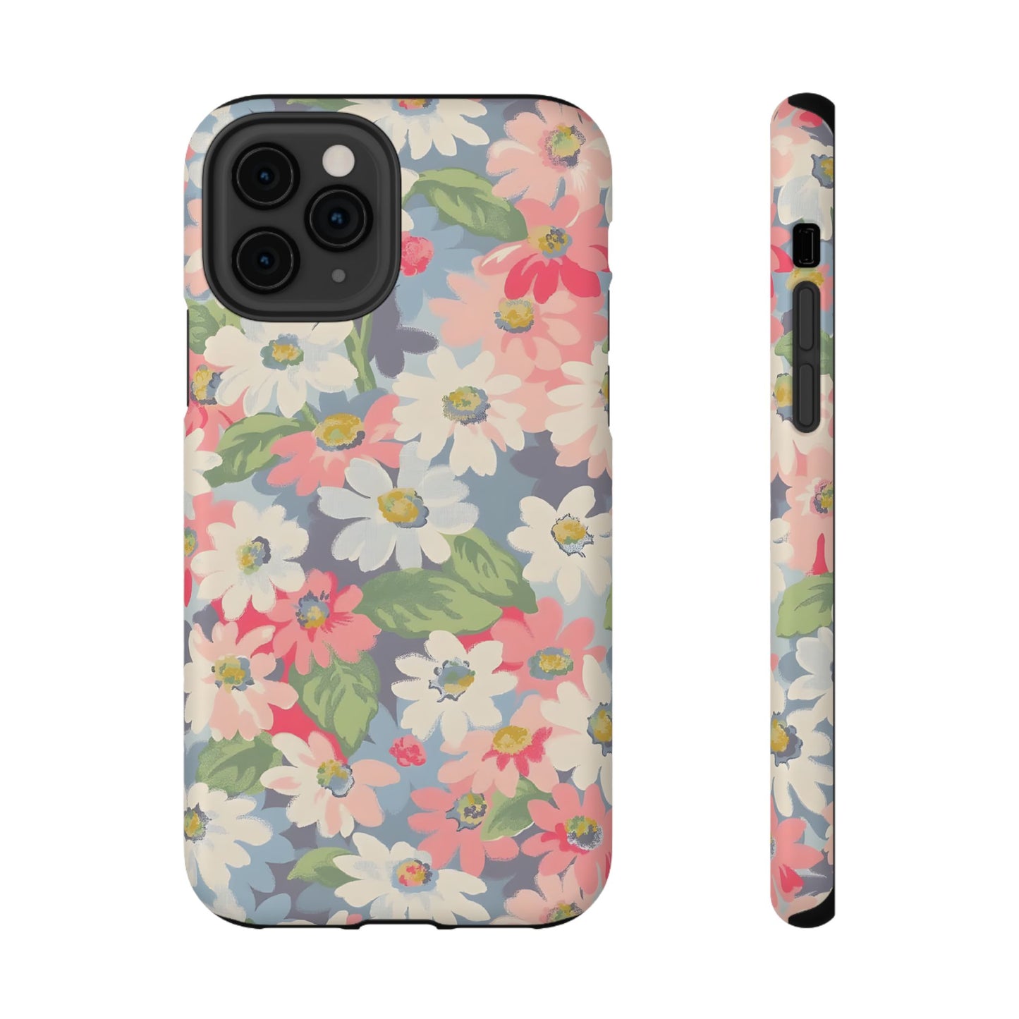 Vintage Floral Daisy Phone Case – MagSafe Compatible for iPhone & Samsung Galaxy