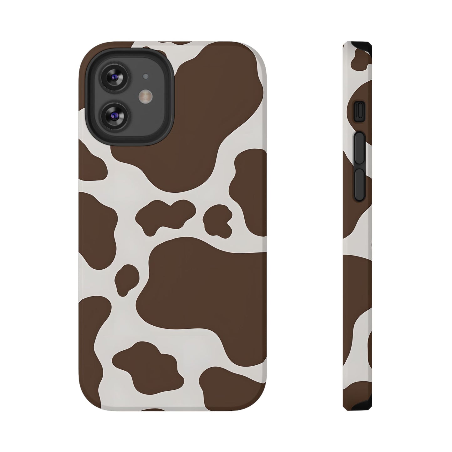 Brown Cow Print Phone Case – MagSafe Compatible for iPhone & Samsung Galaxy