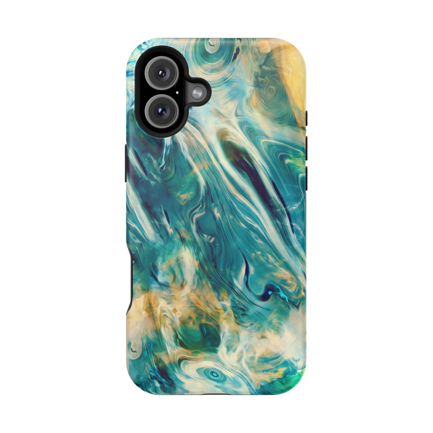 Oceanic Flow Abstract Phone Case – MagSafe Compatible for iPhone & Samsung Galaxy