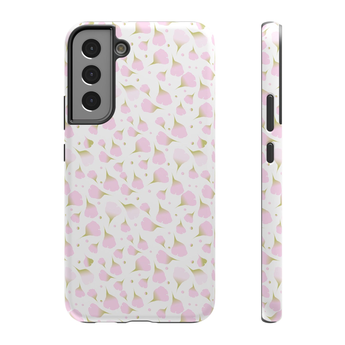Soft Pink Petal Pattern Phone Case – MagSafe Compatible for iPhone & Samsung Galaxy