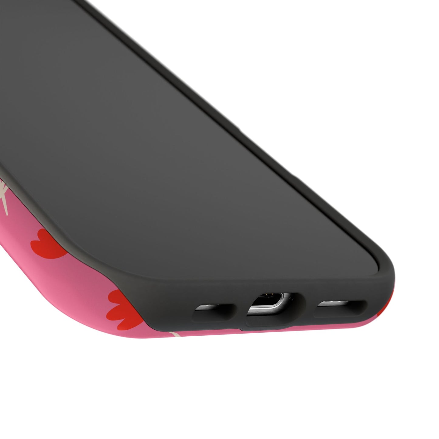 Red Tulip Bloom Phone Case – MagSafe Compatible for iPhone & Samsung Galaxy