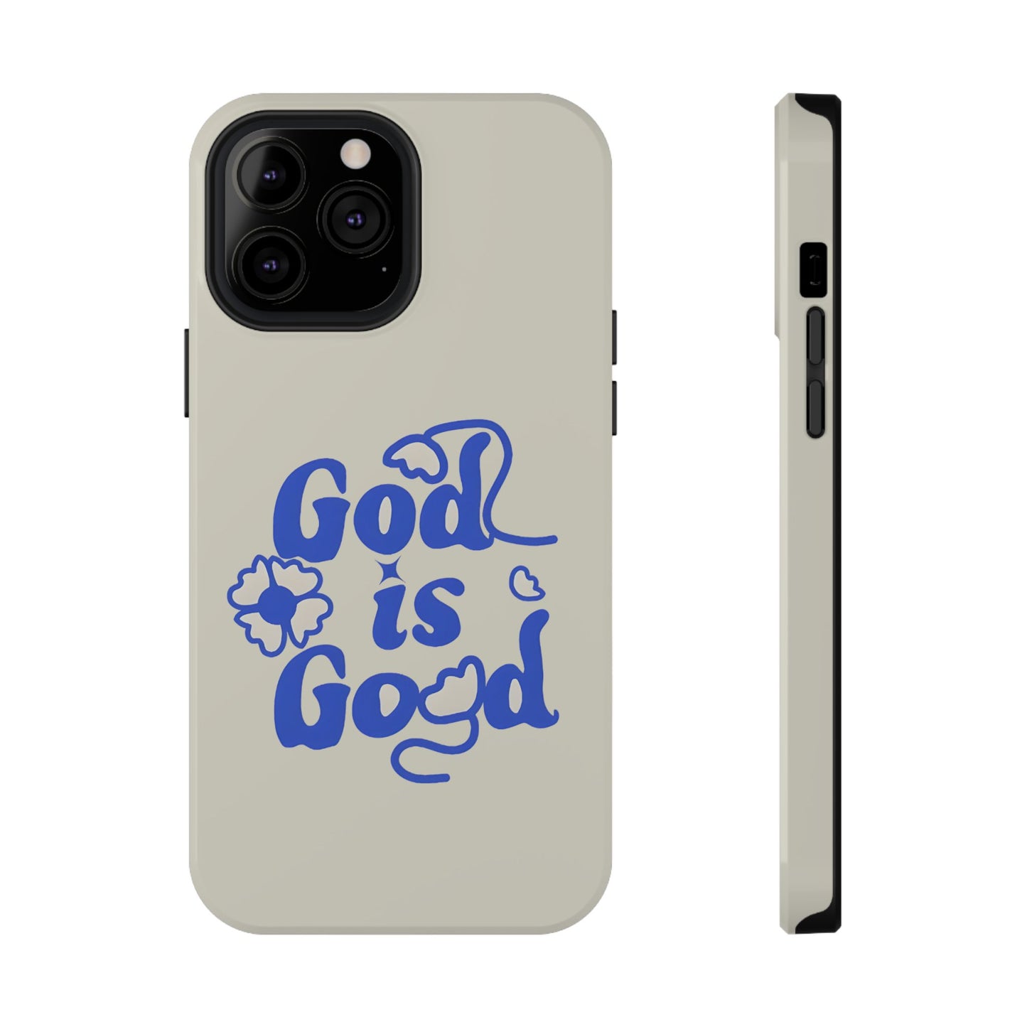 Floral Faith "God Is Good" Phone Case – MagSafe Compatible for iPhone & Samsung Galaxy