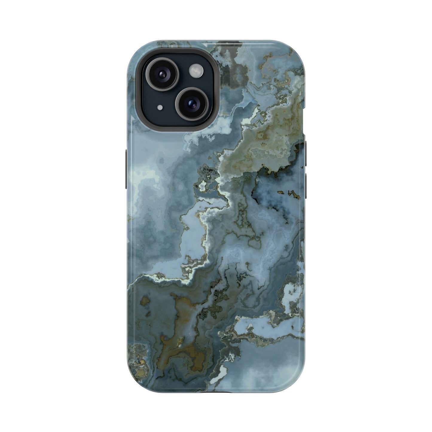 Oceanic Agate Marble Phone Case – MagSafe Compatible for iPhone & Samsung Galaxy