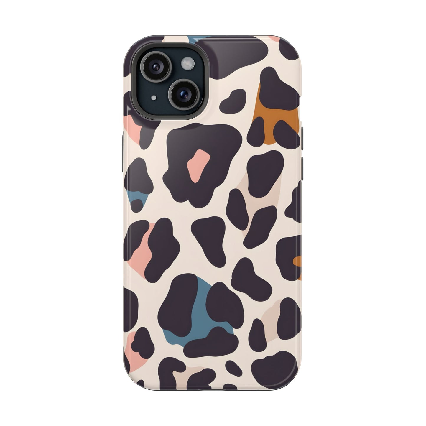 Modern Pastel Leopard Print Phone Case – MagSafe Compatible for iPhone & Samsung Galaxy