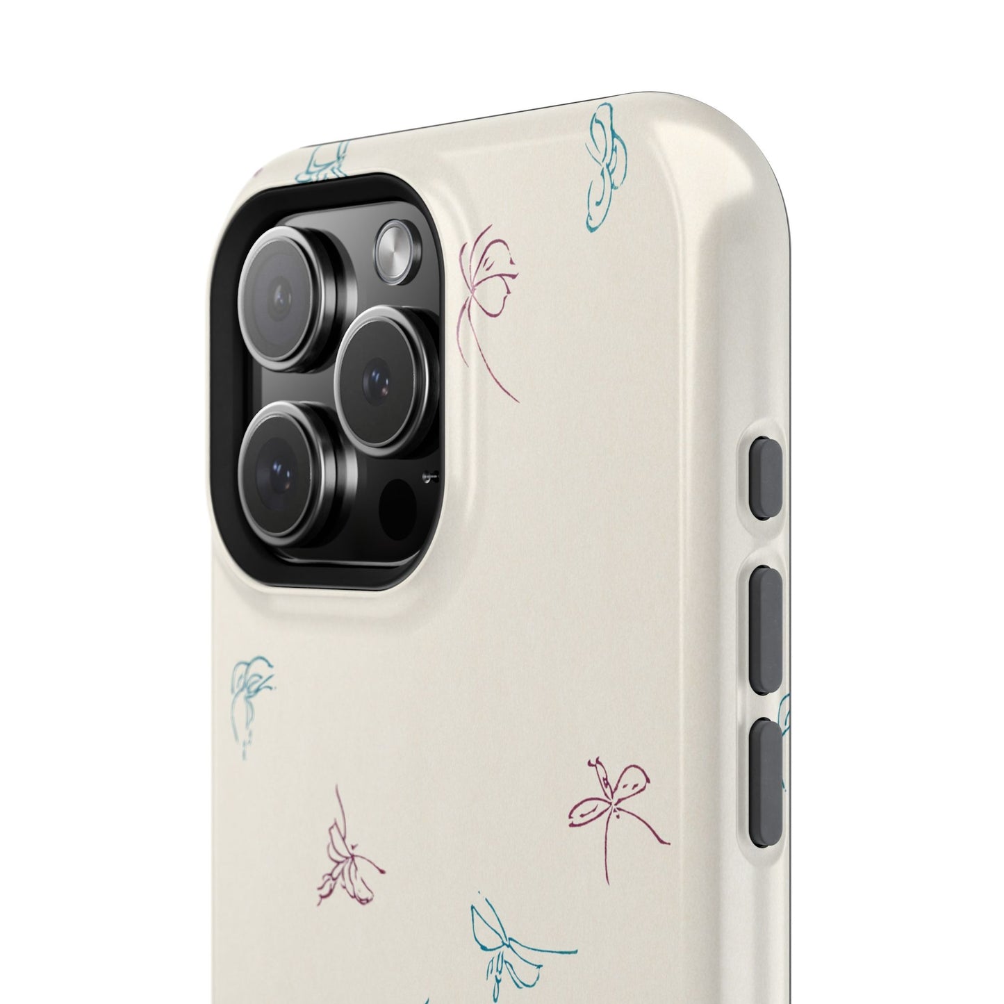 Minimalist Butterfly Sketch Phone Case – MagSafe Compatible for iPhone & Samsung Galaxy