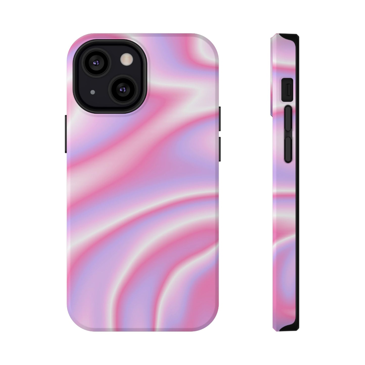 Pink Satin Lightwave Phone Case – MagSafe Compatible for iPhone & Samsung Galaxy