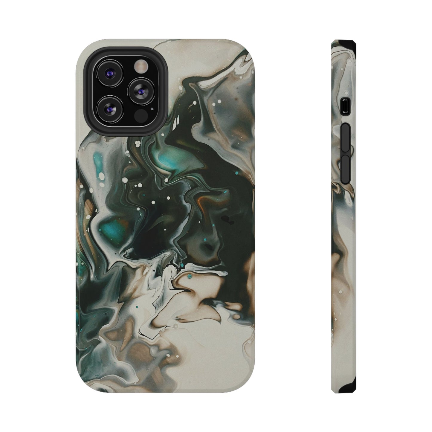 Terra Mist Earthtone Marble Phone Case – MagSafe Compatible for iPhone & Samsung Galaxy