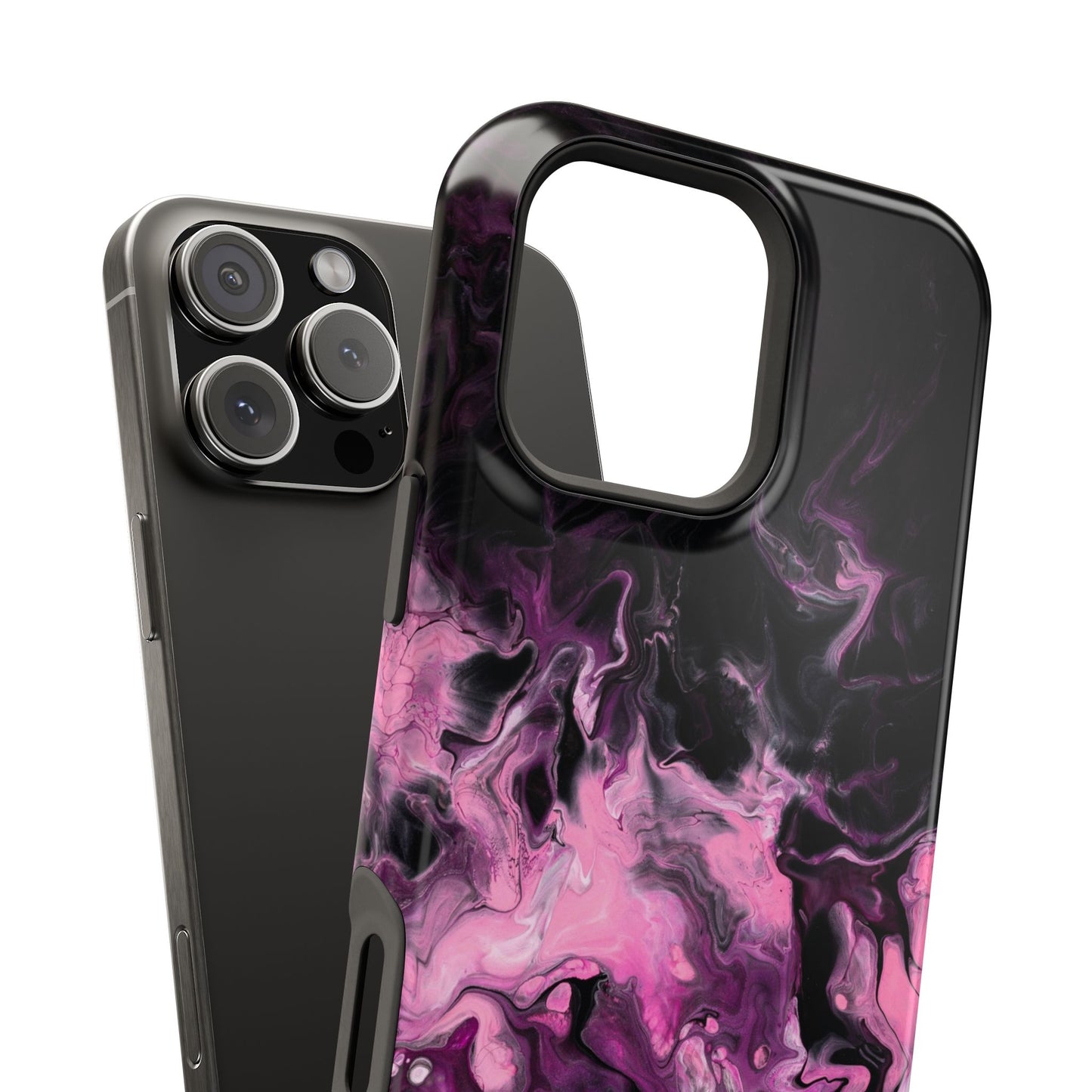 Electric Rose Marble Phone Case – MagSafe Compatible for iPhone & Samsung Galaxy