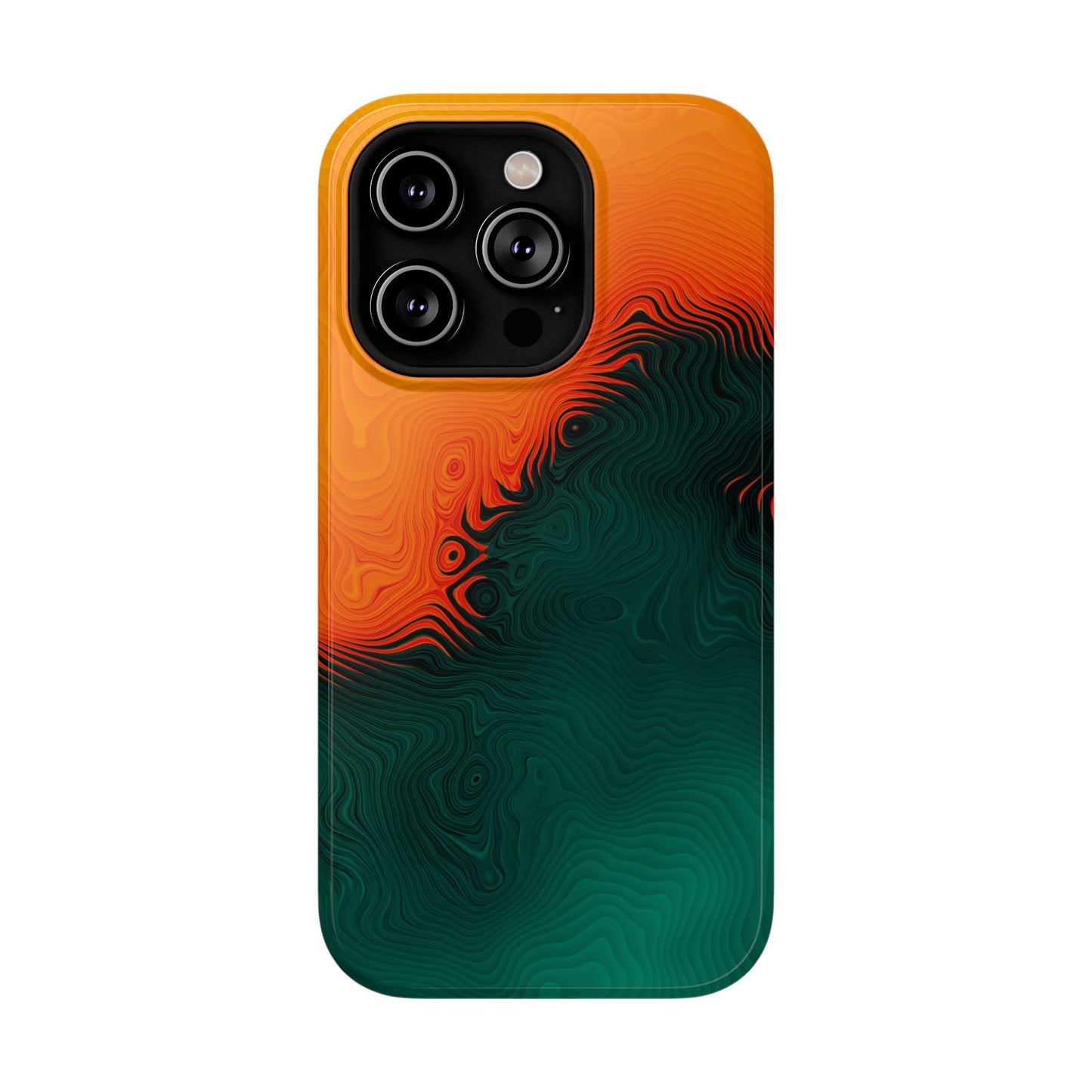Topographic Heatwave Phone Case – MagSafe Compatible for iPhone & Samsung Galaxy