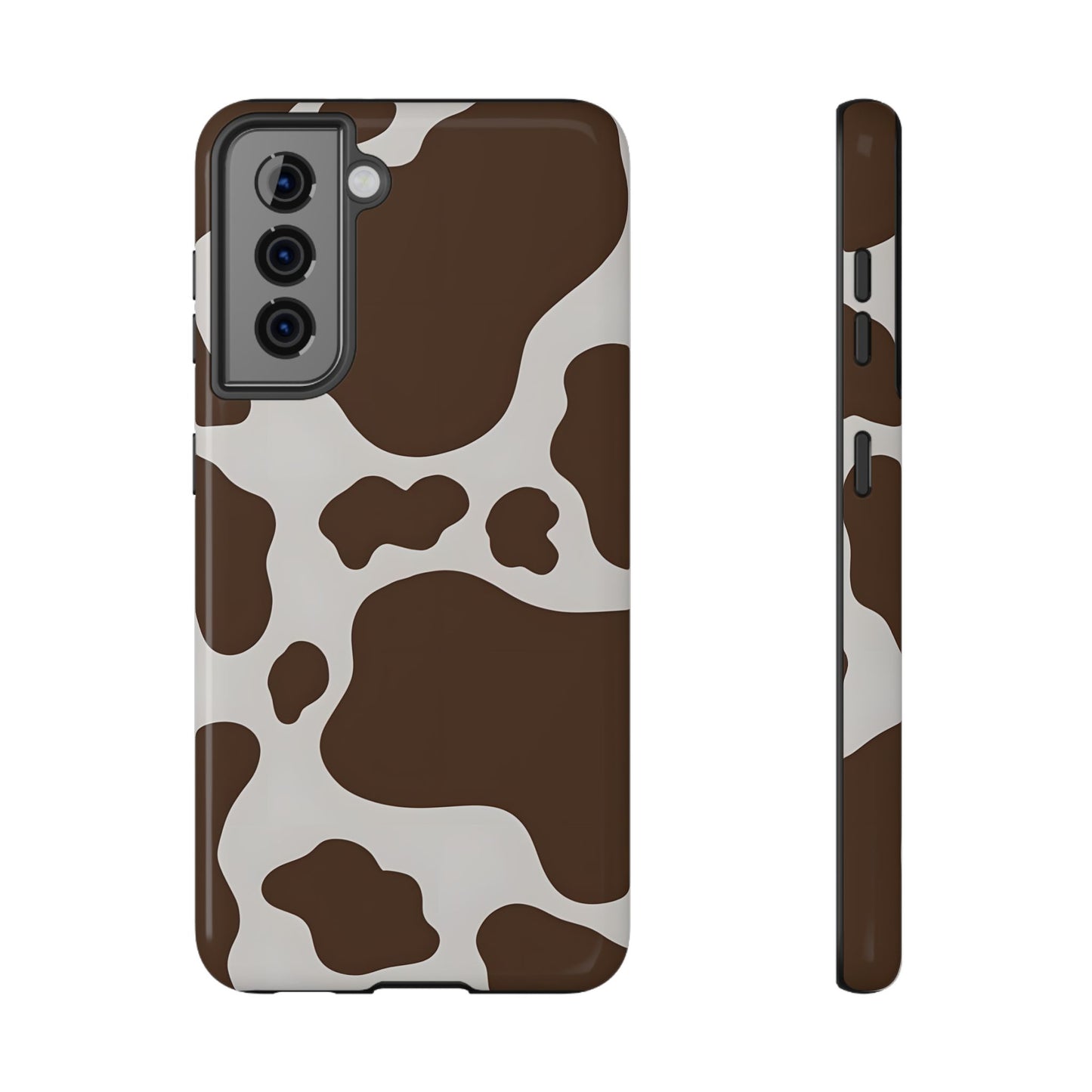 Brown Cow Print Phone Case – MagSafe Compatible for iPhone & Samsung Galaxy