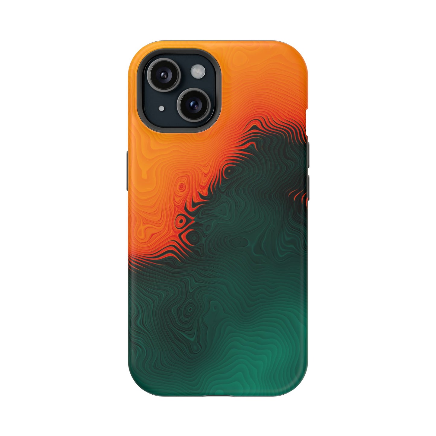 Topographic Heatwave Phone Case – MagSafe Compatible for iPhone & Samsung Galaxy