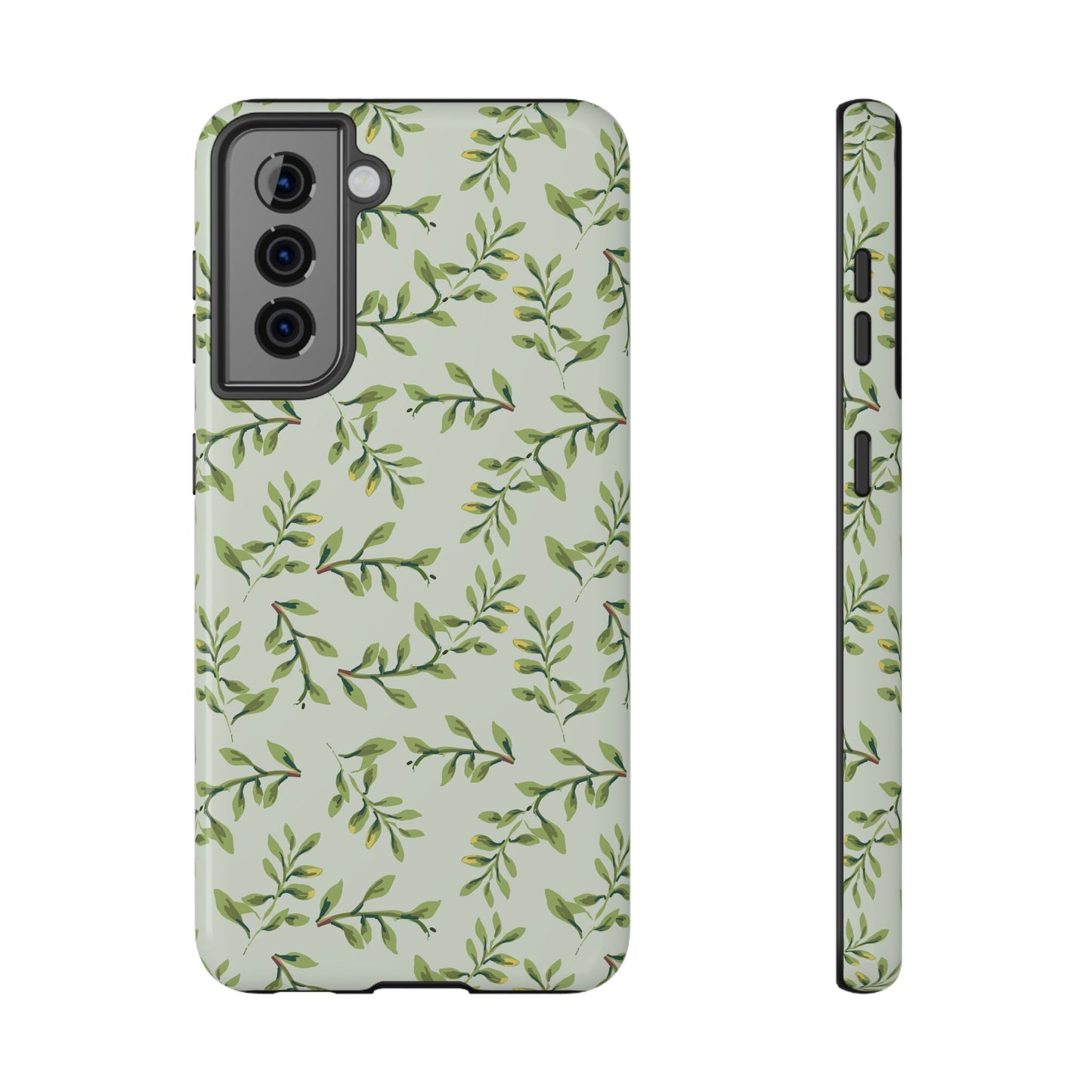 Olive Branch Botanical Phone Case – MagSafe Compatible for iPhone & Samsung Galaxy