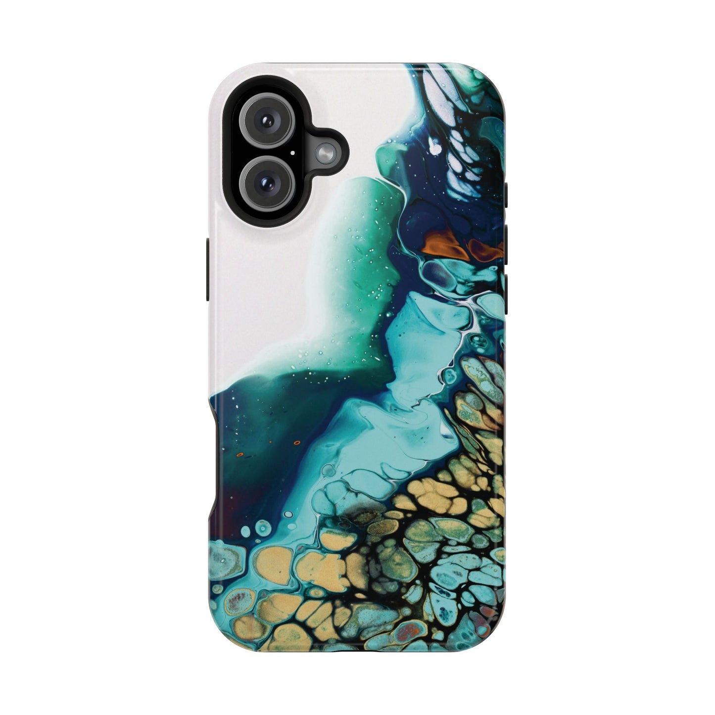 Ocean Reef Abstract Flow Phone Case – MagSafe Compatible for iPhone & Samsung Galaxy