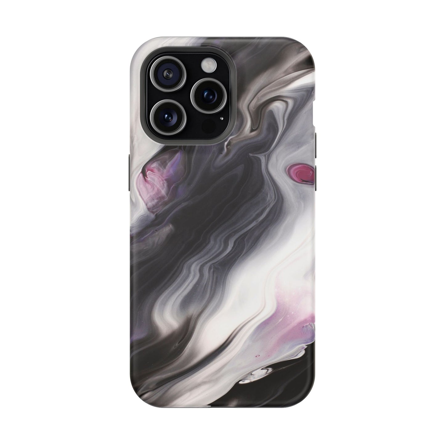 Galaxy Smoke Noir Marble Phone Case – MagSafe Compatible for iPhone & Samsung Galaxy