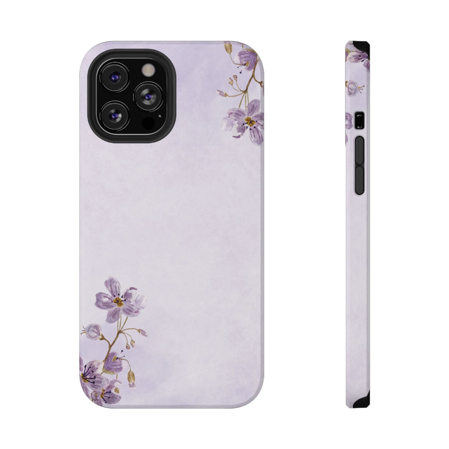 Lavender Blossom Minimal Floral Phone Case – MagSafe Compatible for iPhone & Samsung Galaxy