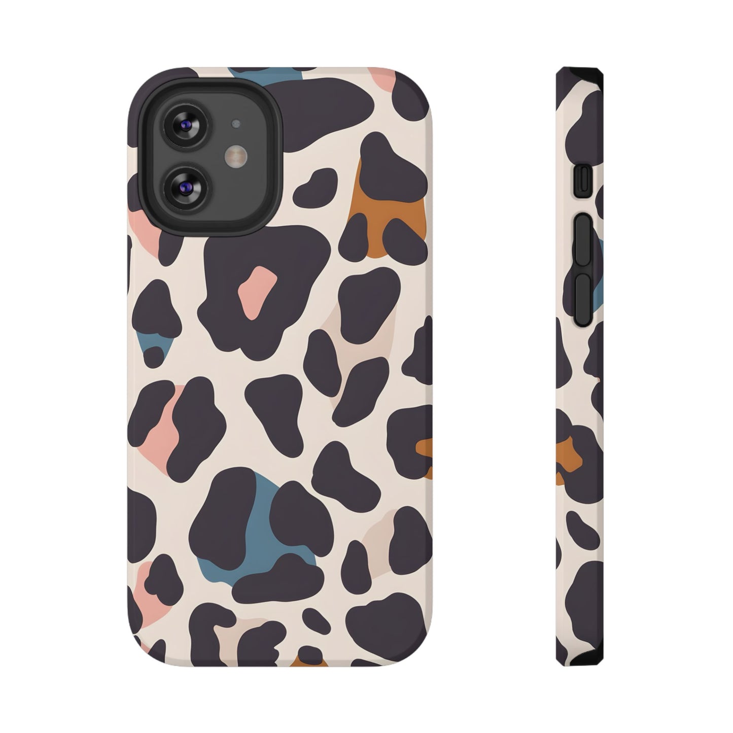 Modern Pastel Leopard Print Phone Case – MagSafe Compatible for iPhone & Samsung Galaxy
