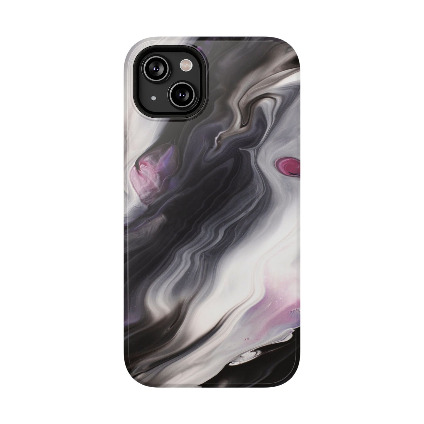 Galaxy Smoke Noir Marble Phone Case – MagSafe Compatible for iPhone & Samsung Galaxy