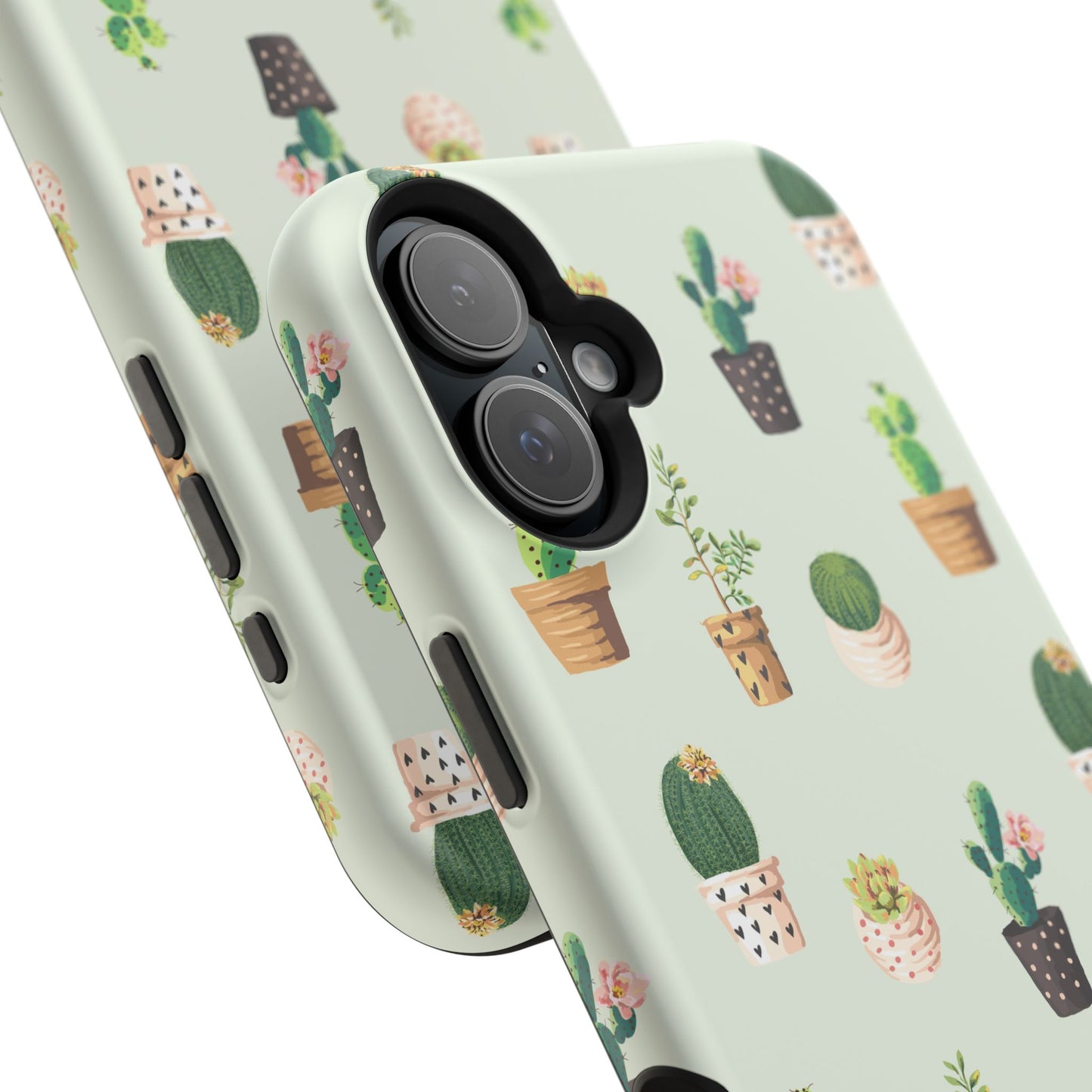 Desert Bloom Cactus Phone Case – Cute Succulent Print, MagSafe Compatible for iPhone & Samsung Galaxy