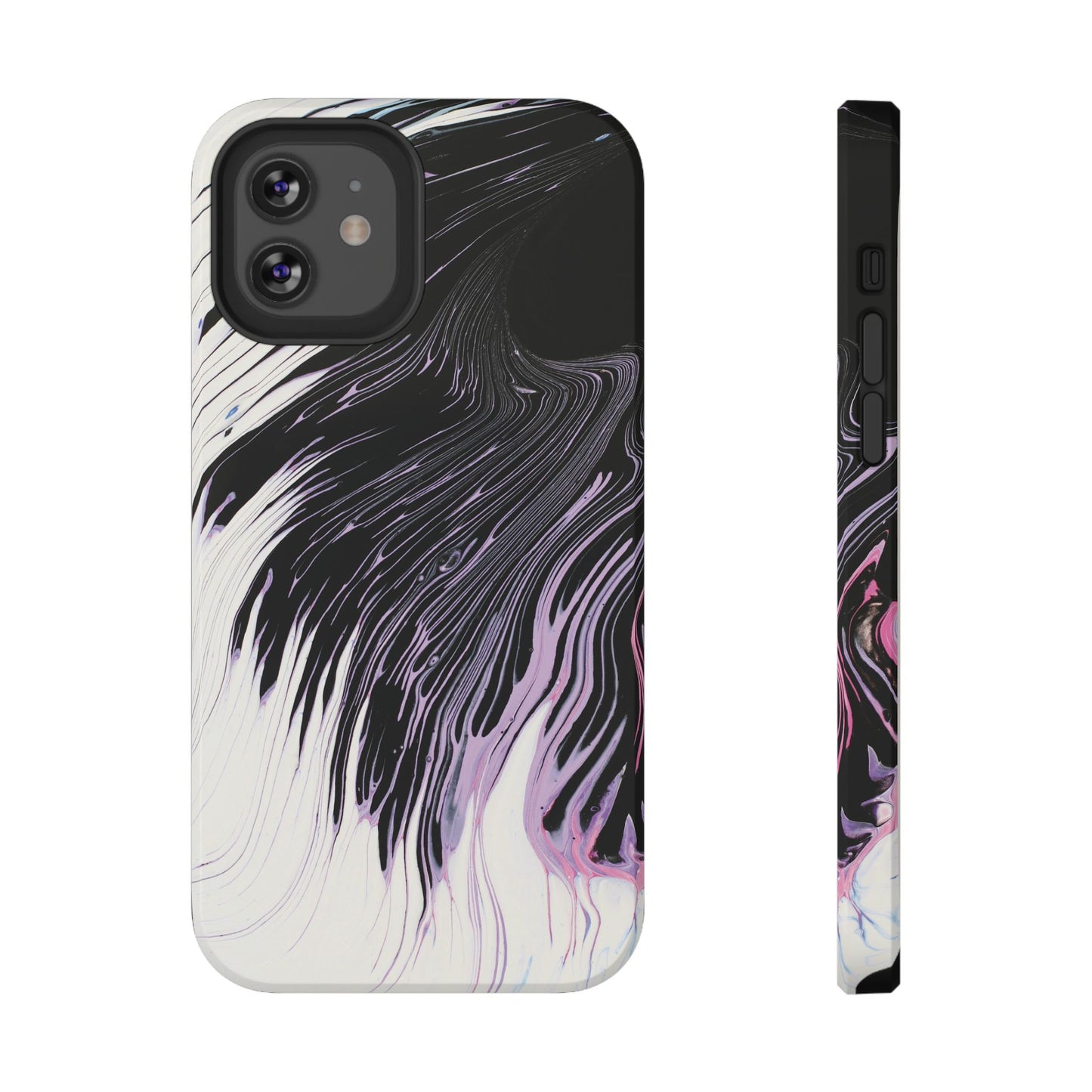 Waves of Ink Abstract Brush Phone Case – MagSafe Compatible for iPhone & Samsung Galaxy